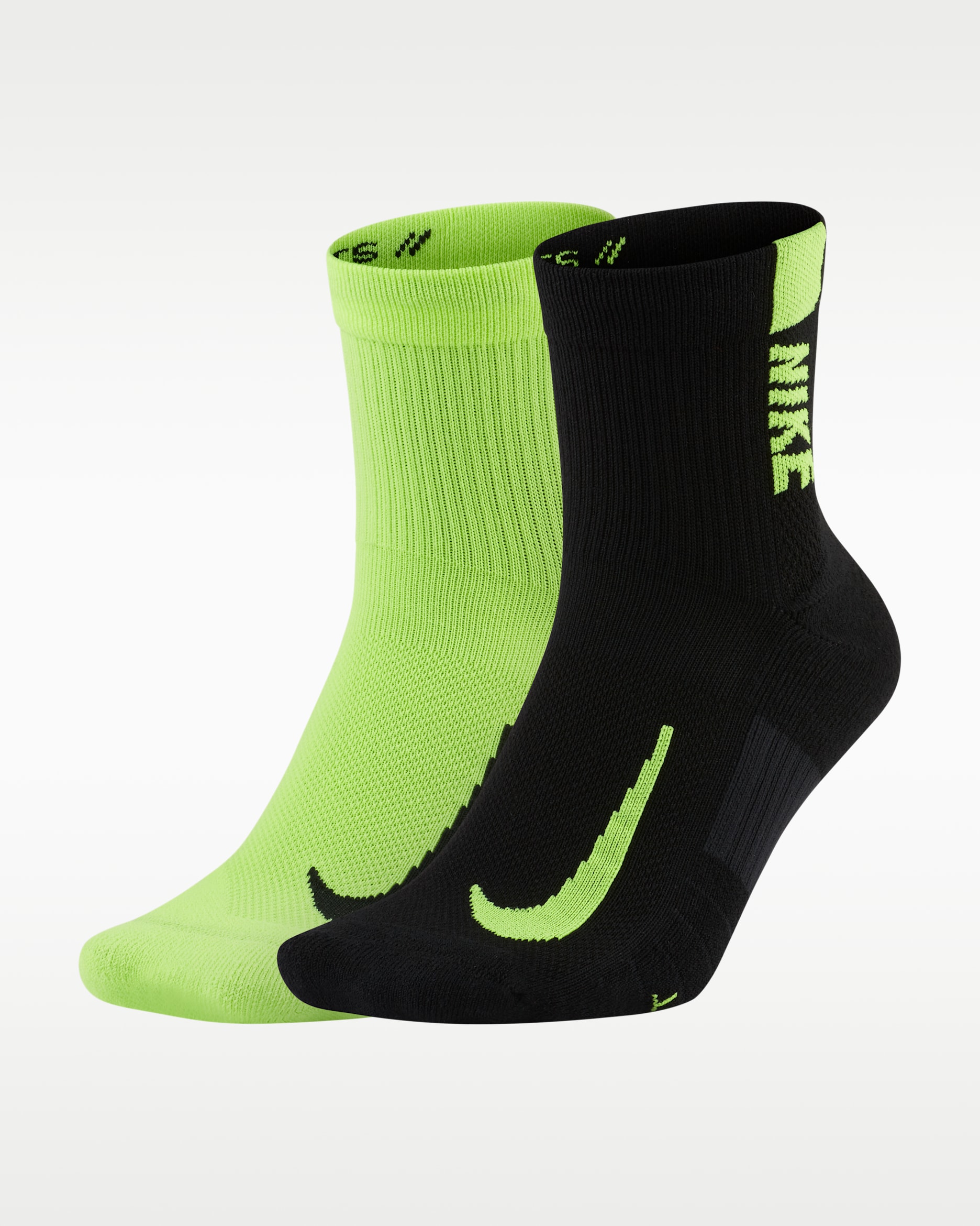 ถุงเท้าวิ่งหุ้มข้อ Nike Multiplier (2 คู่) - หลายสี