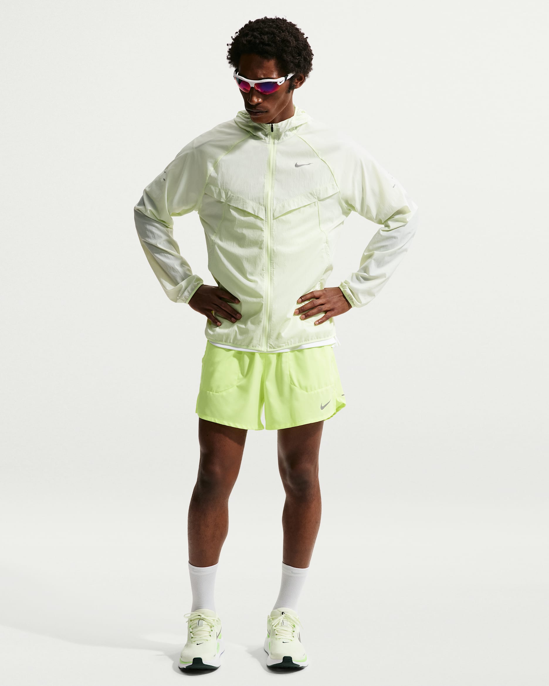 Nike Stride Men's Dri-FIT 5" Brief-Lined Running Shorts - Volt Ice