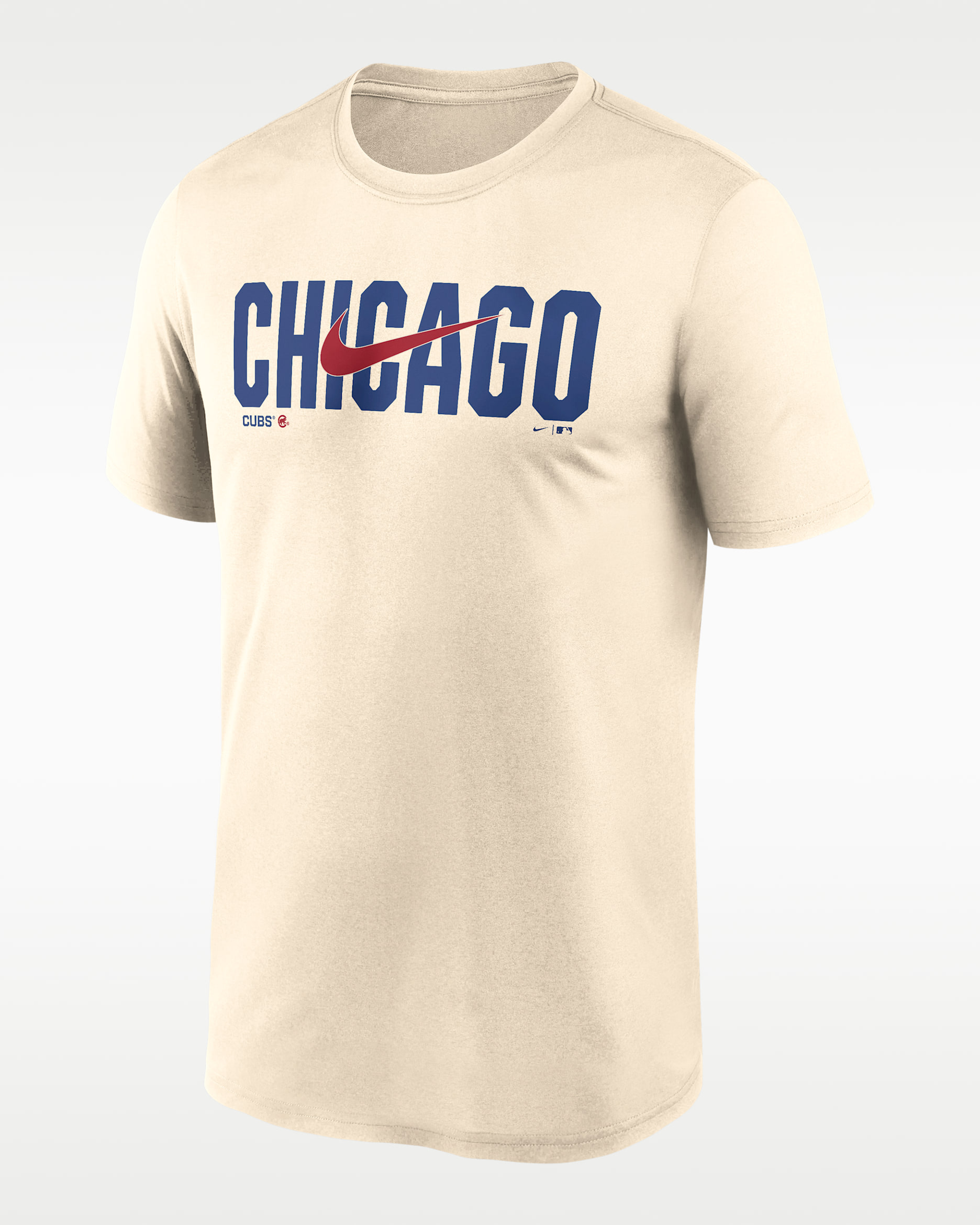 Chicago Cubs Swoosh Legend Men's Nike Dri-FIT MLB T-Shirt - Cream