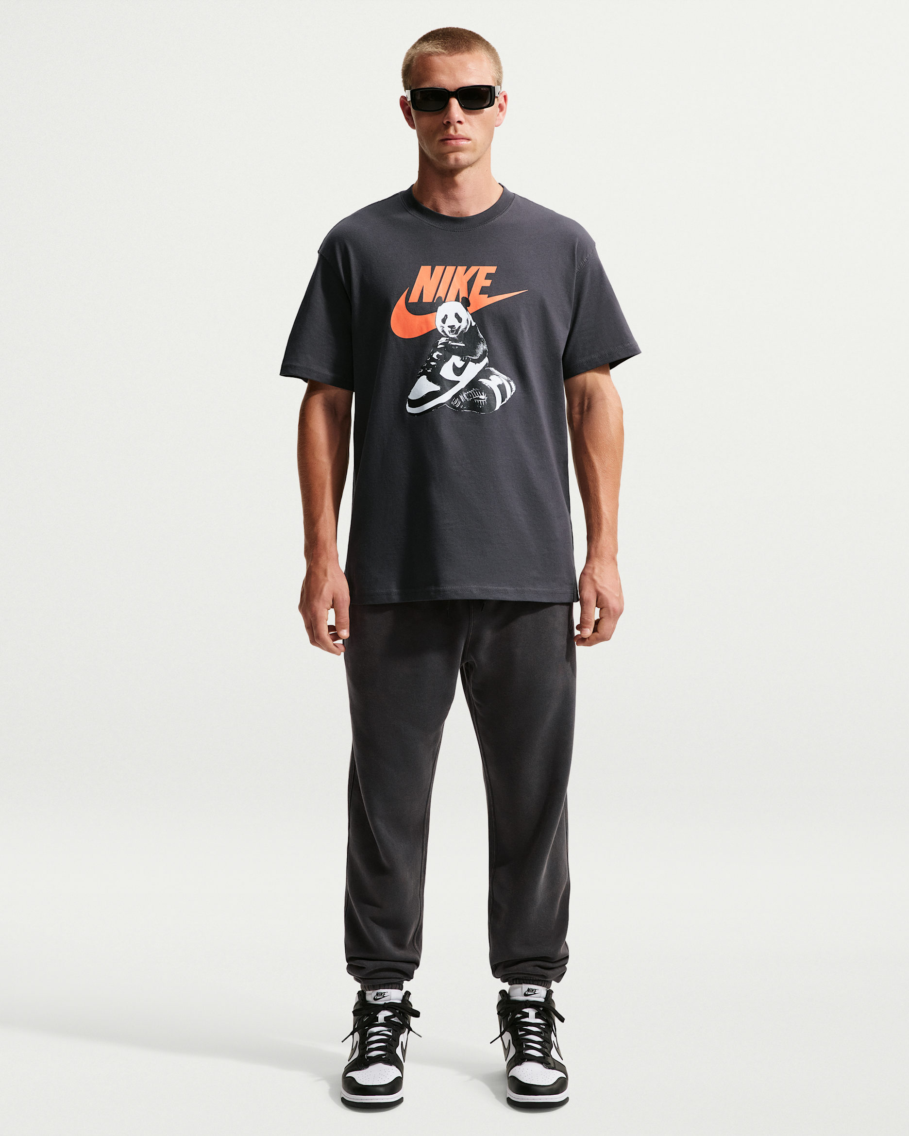 나이키 스포츠웨어 클럽 남성 워싱 커프스 플리스 팬츠 - 앤트러사이트/앤트러사이트