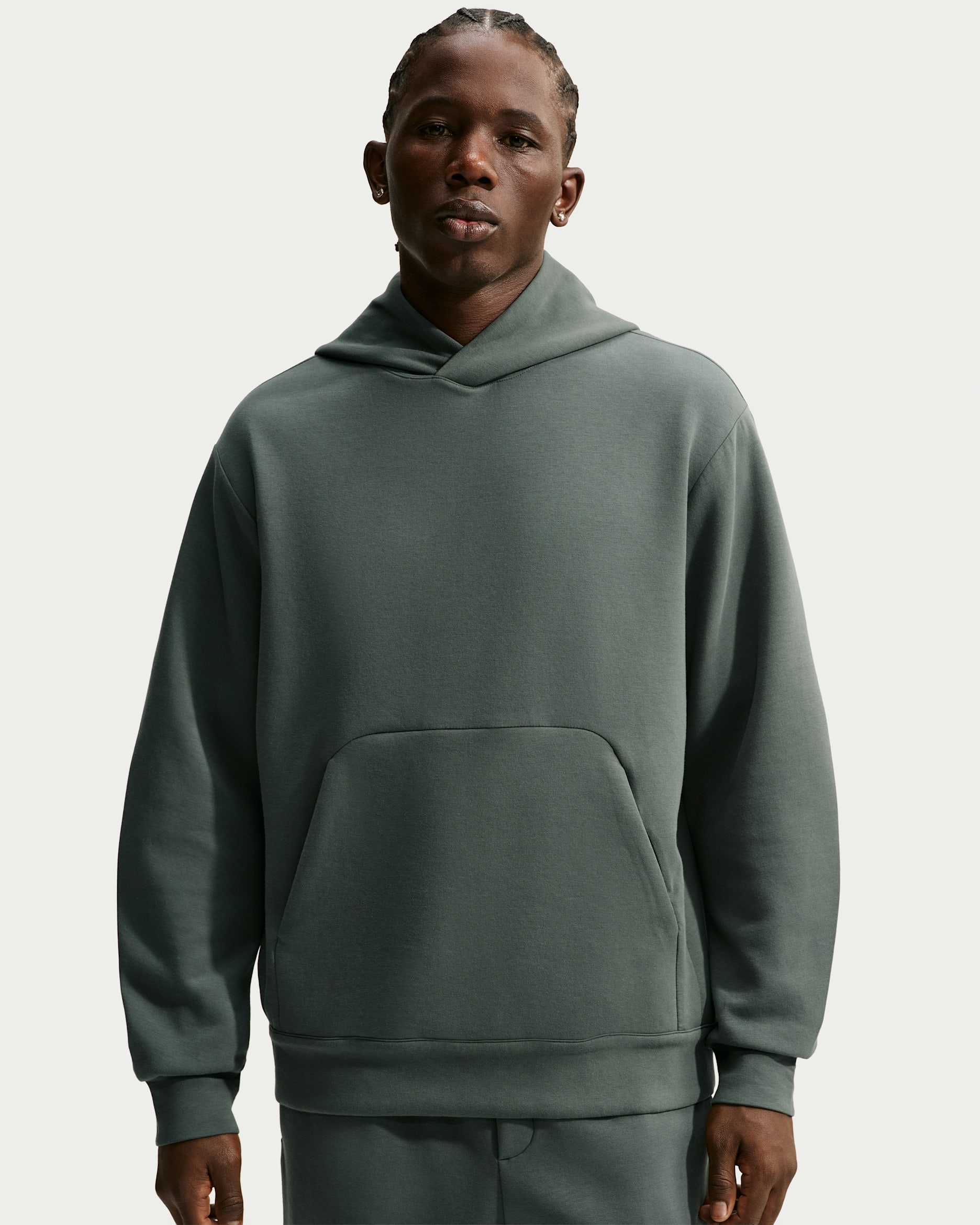 Sweat à capuche Dri-FIT Nike 24.7 ImpossiblySoft pour homme - Camo Green/Noir/Outdoor Green