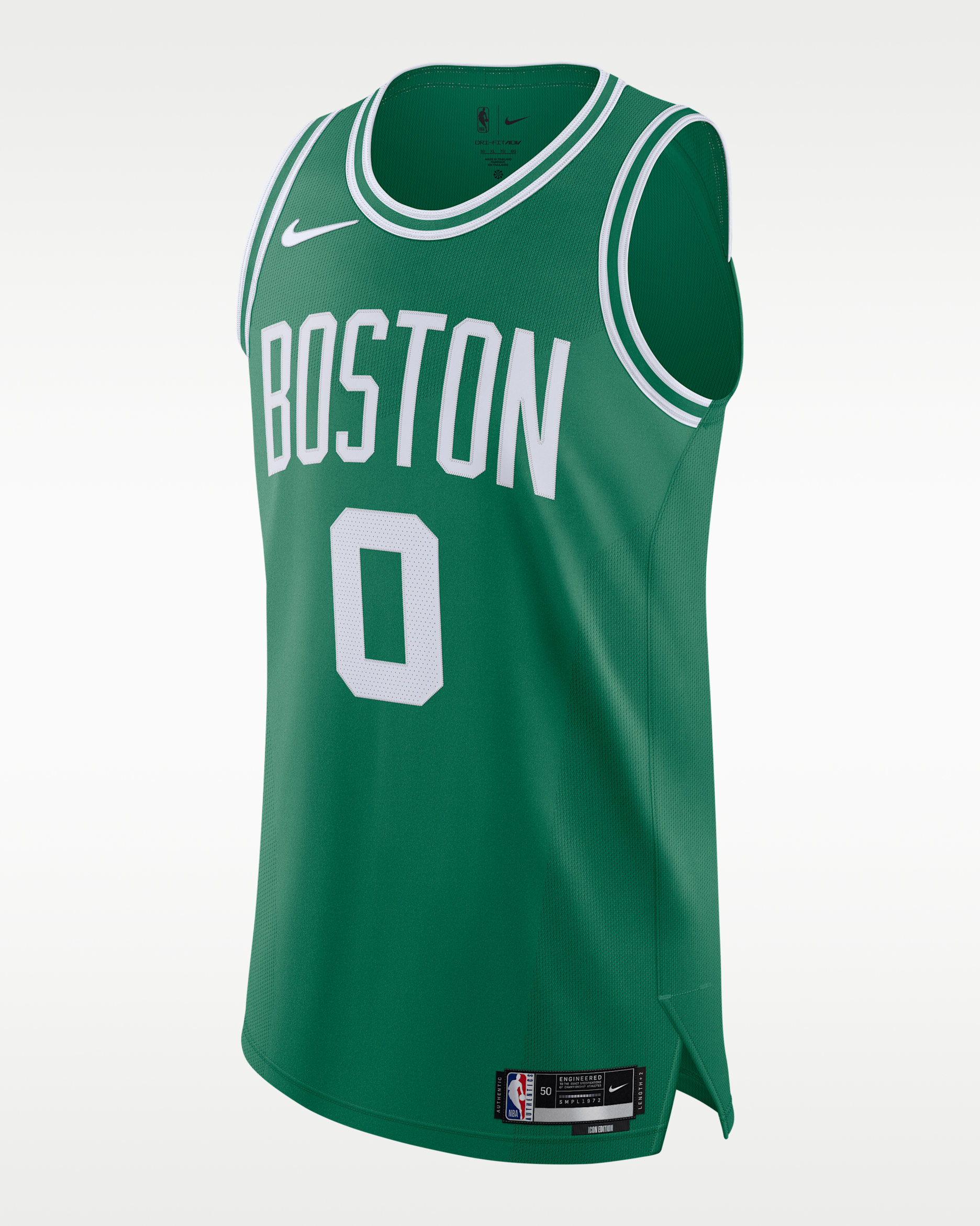 Jayson Tatum Celtics Icon Edition 2020 Men's Nike NBA Authentic Jersey - Clover