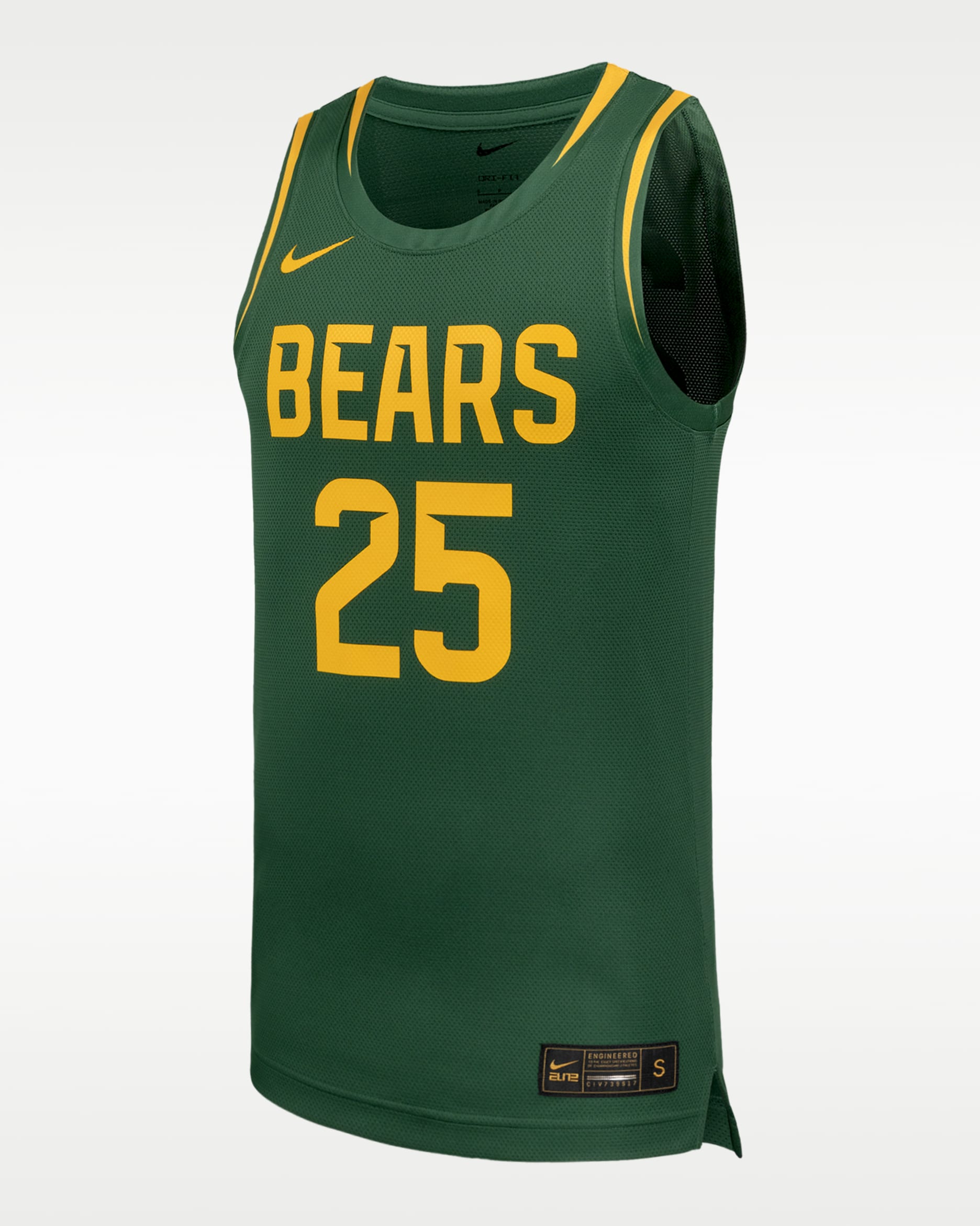 Baylor Men's Basketball Nike College Replica Jersey - Gorge Green