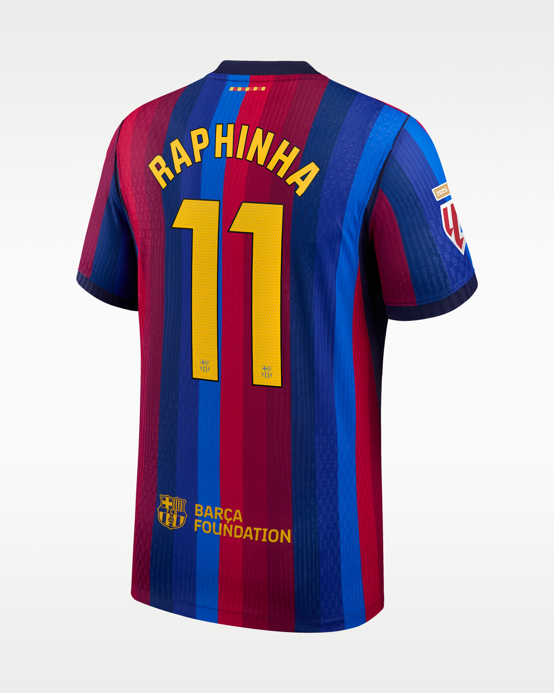 Raphinha FC Barcelona Match Home Men's Nike Aero-FIT Soccer Jersey - Red