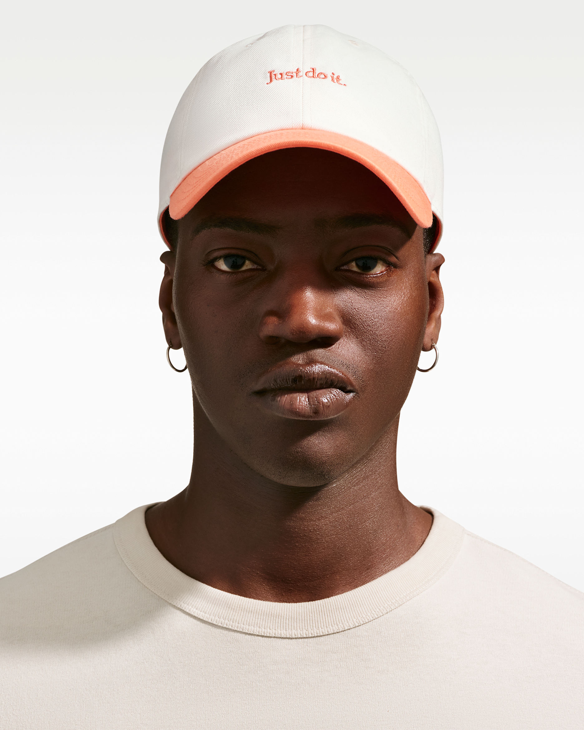 Nike Club Unstructured JDI Cap - Sail/Orange Frost/Orange Frost
