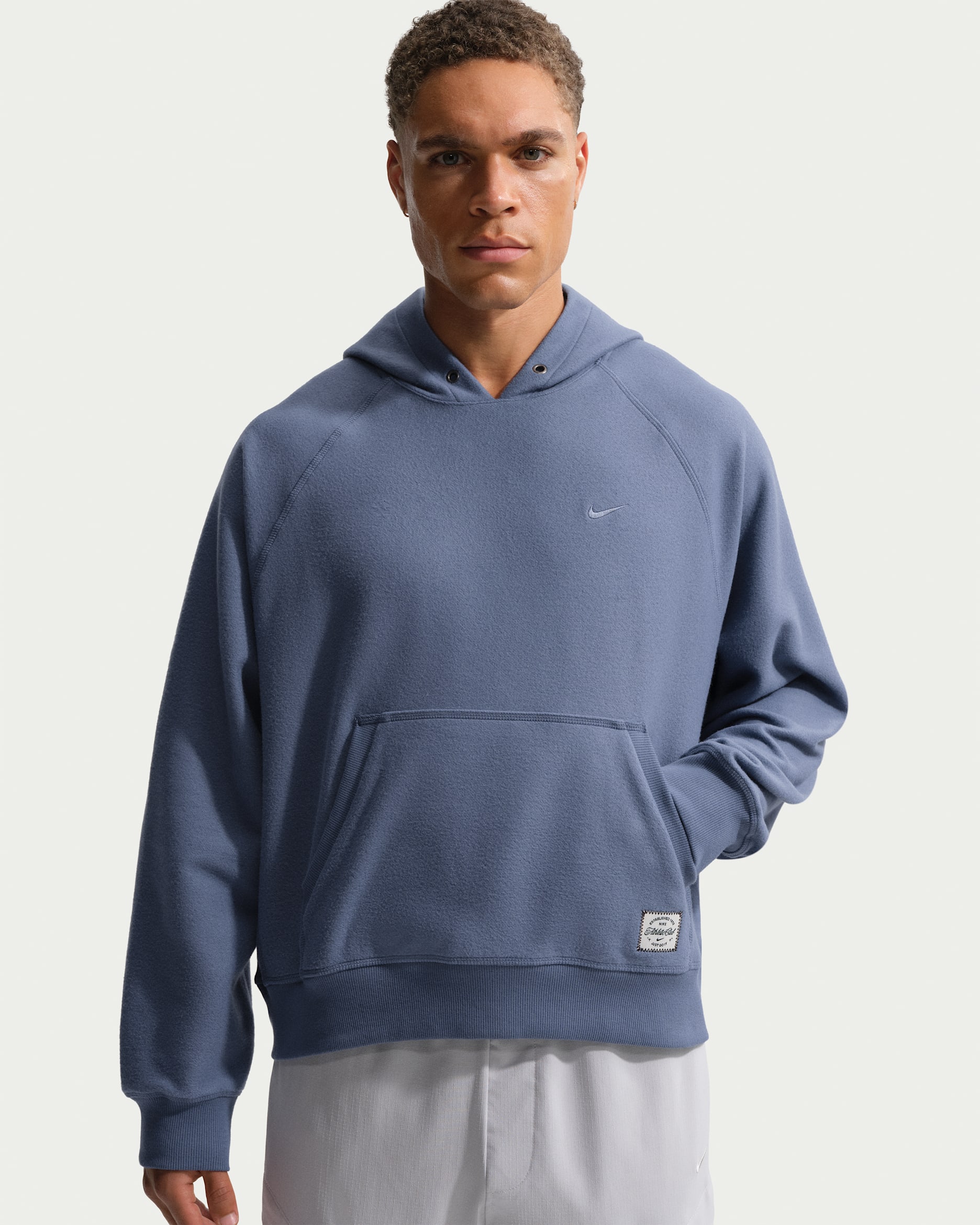 Nike N.A.C. Men's Dri-FIT Fleece Training Hoodie - Diffused Blue/Diffused Blue