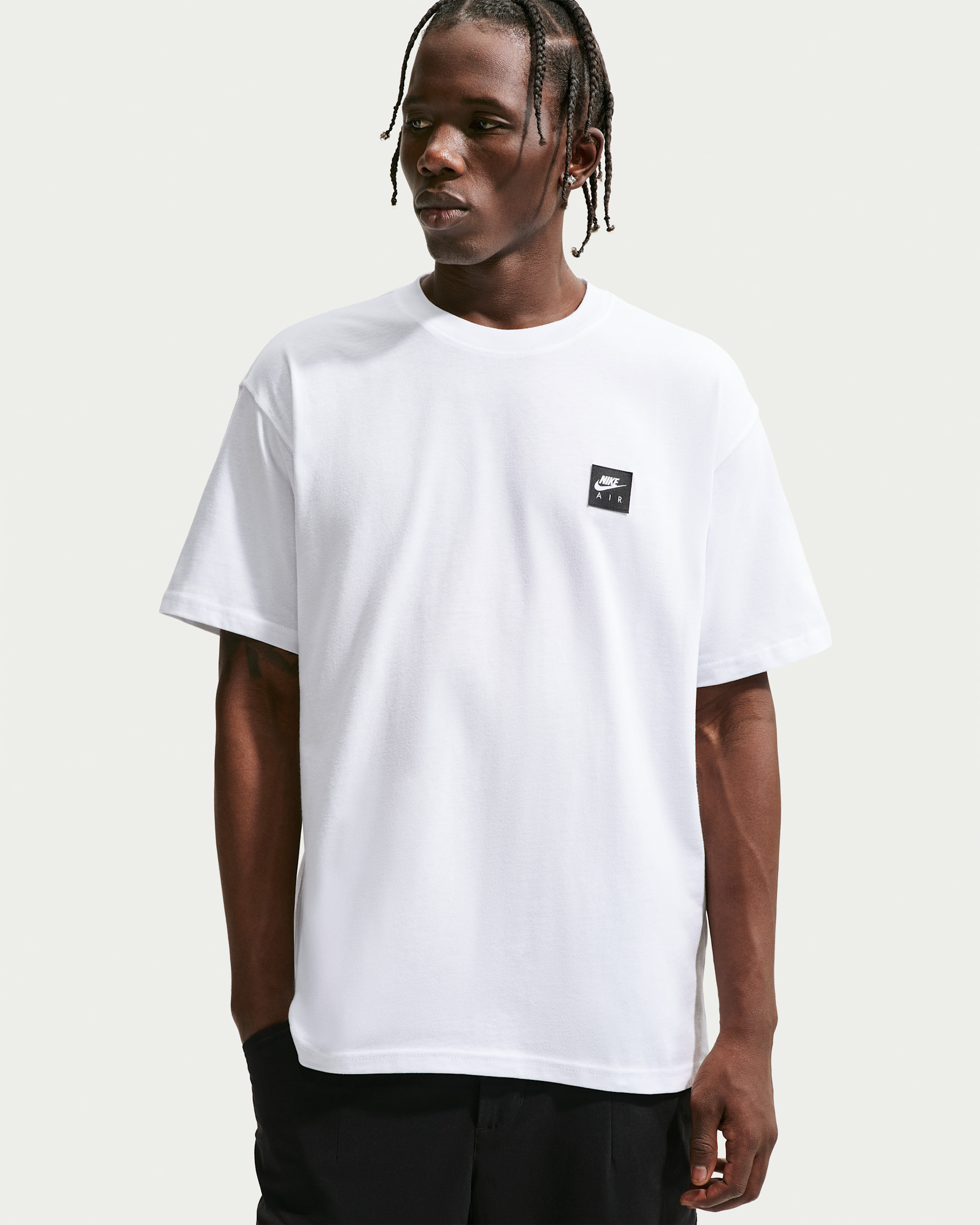 Playera Nike Air - Blanco/Gris lobo