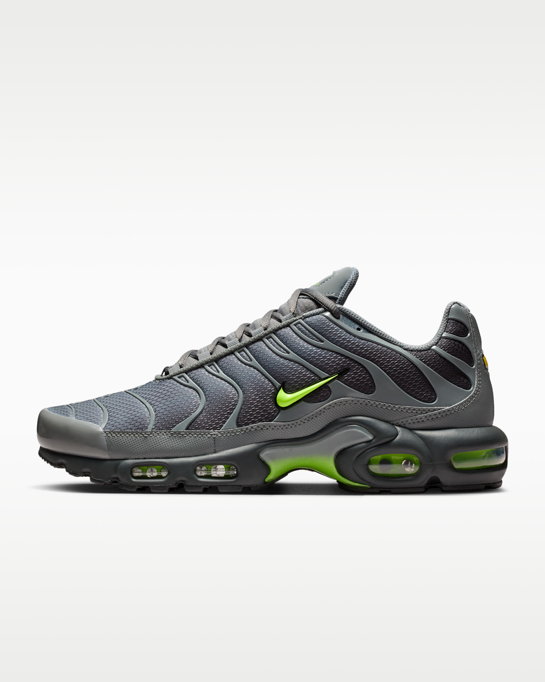 Nike Air Max Plus Men's Shoes - Smoke Grey/Dark Smoke Grey/Black/Volt