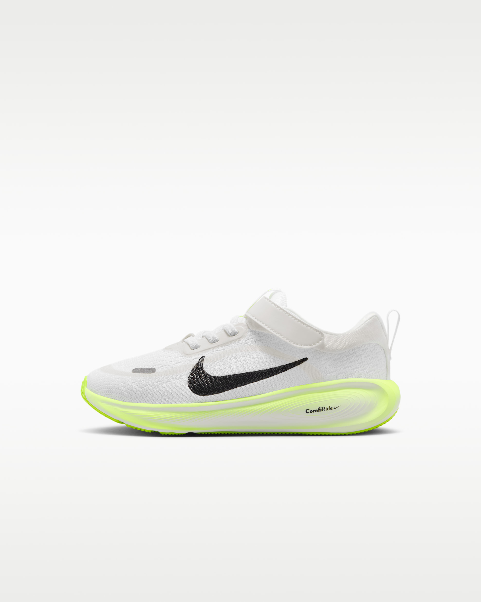 Nike Stellar Ride Younger Kids' Shoes - White/Summit White/Volt/Black