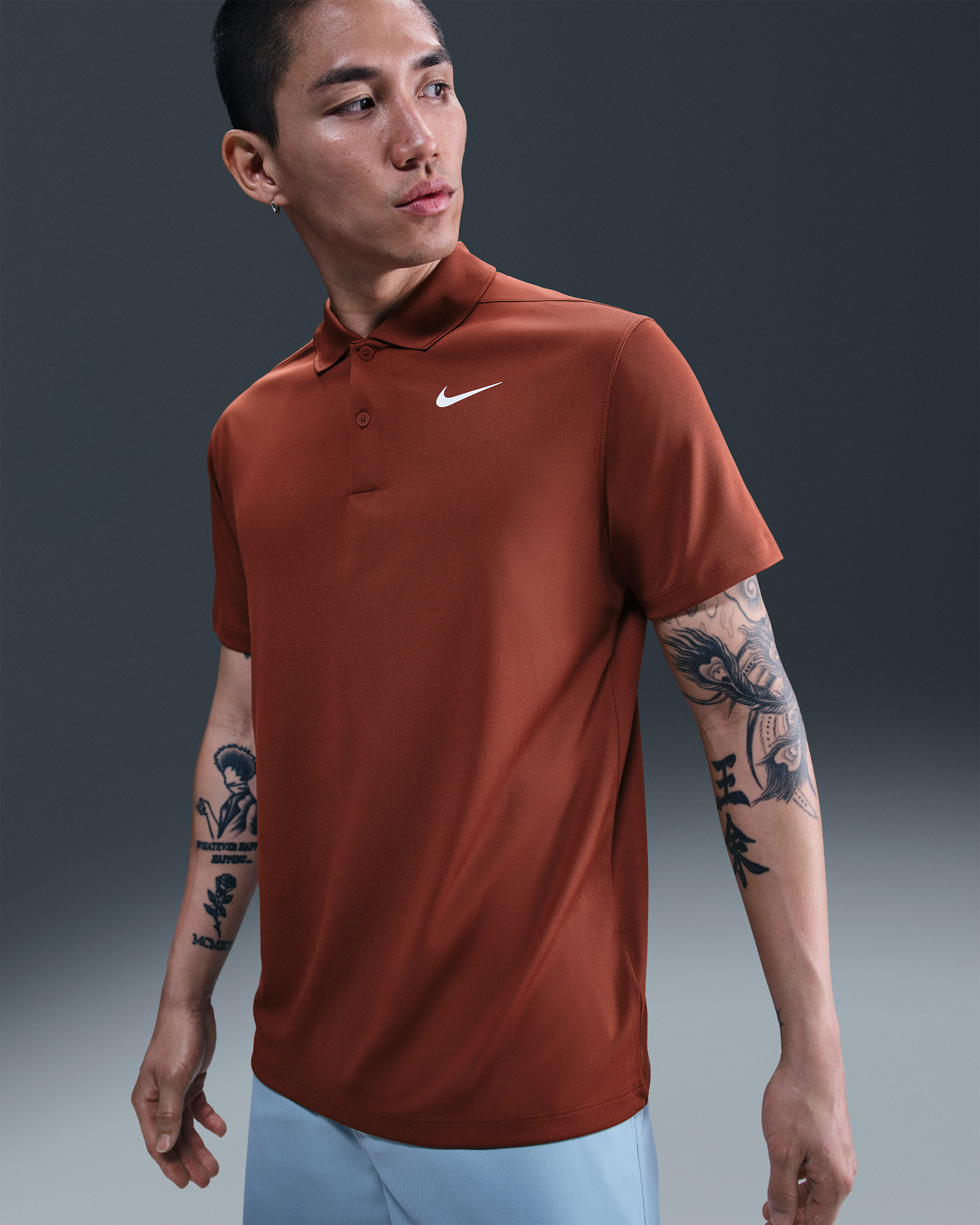 Nike Dri-FIT Victory Men's Golf Polo - Mars Stone/White