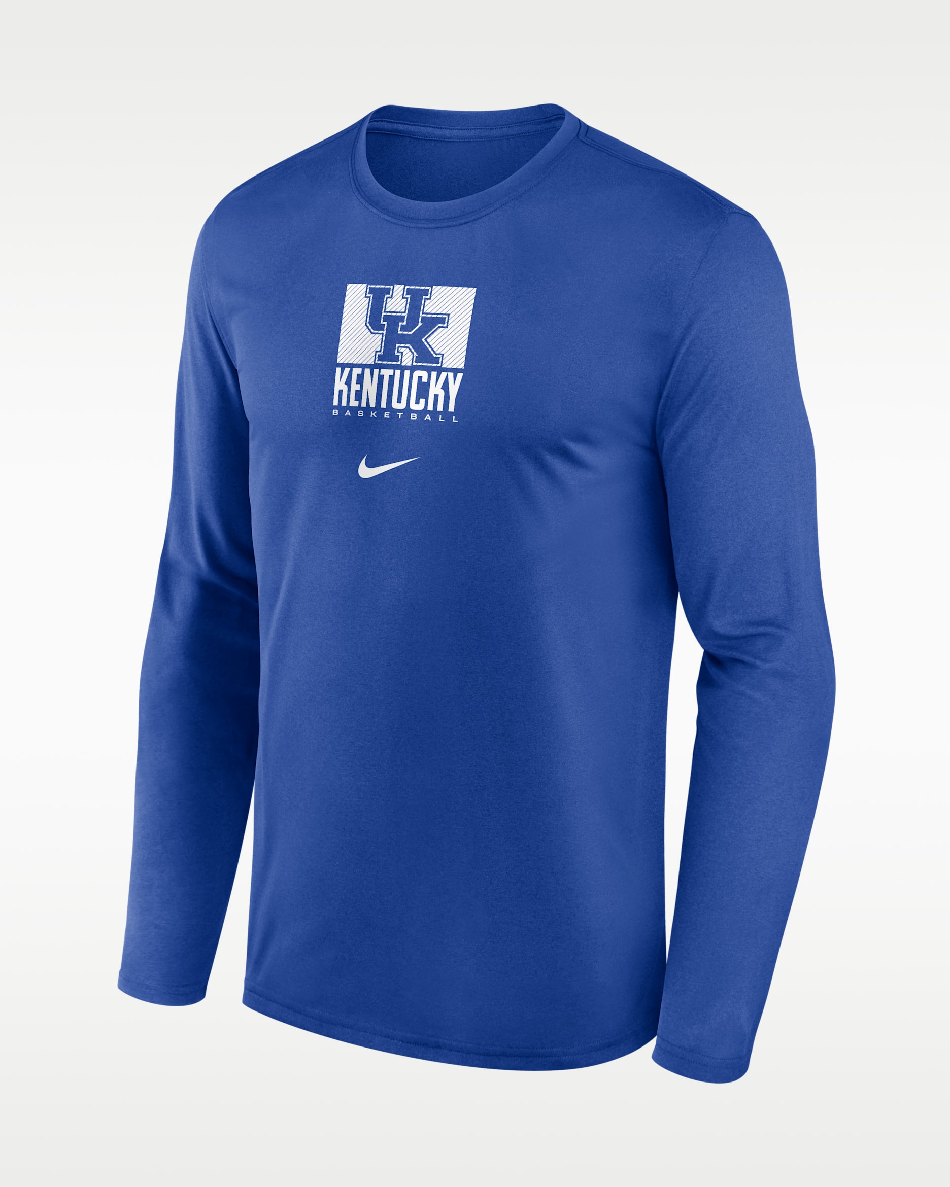 Playera de manga larga universitaria Nike Dri-FIT para hombre Kentucky Courtside - Royal