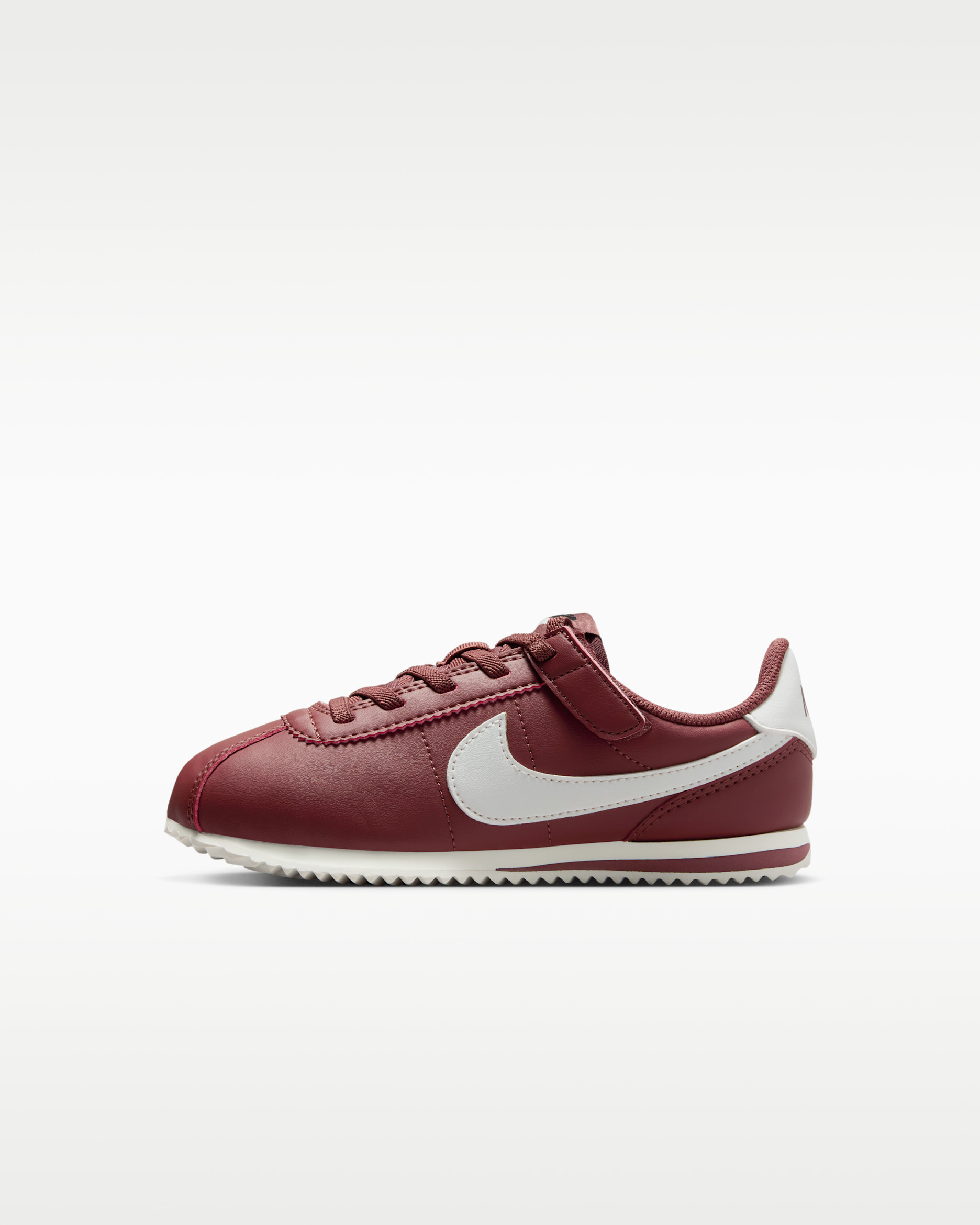 Tenis para niños de preescolar Nike Cortez EasyOn - Rojo sepia/Negro/Vela