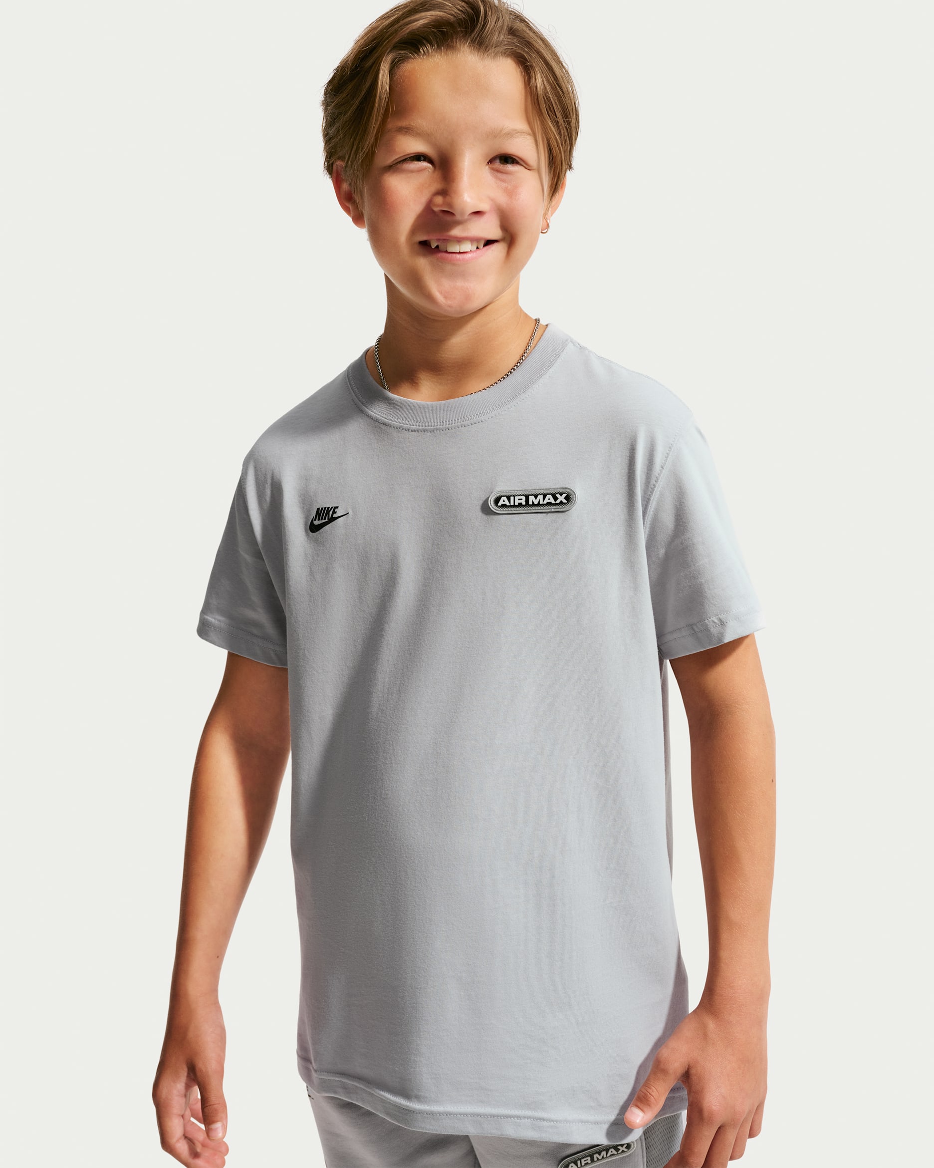 T-shirt Nike Sportswear Air Max - Ragazzo - Wolf Grey