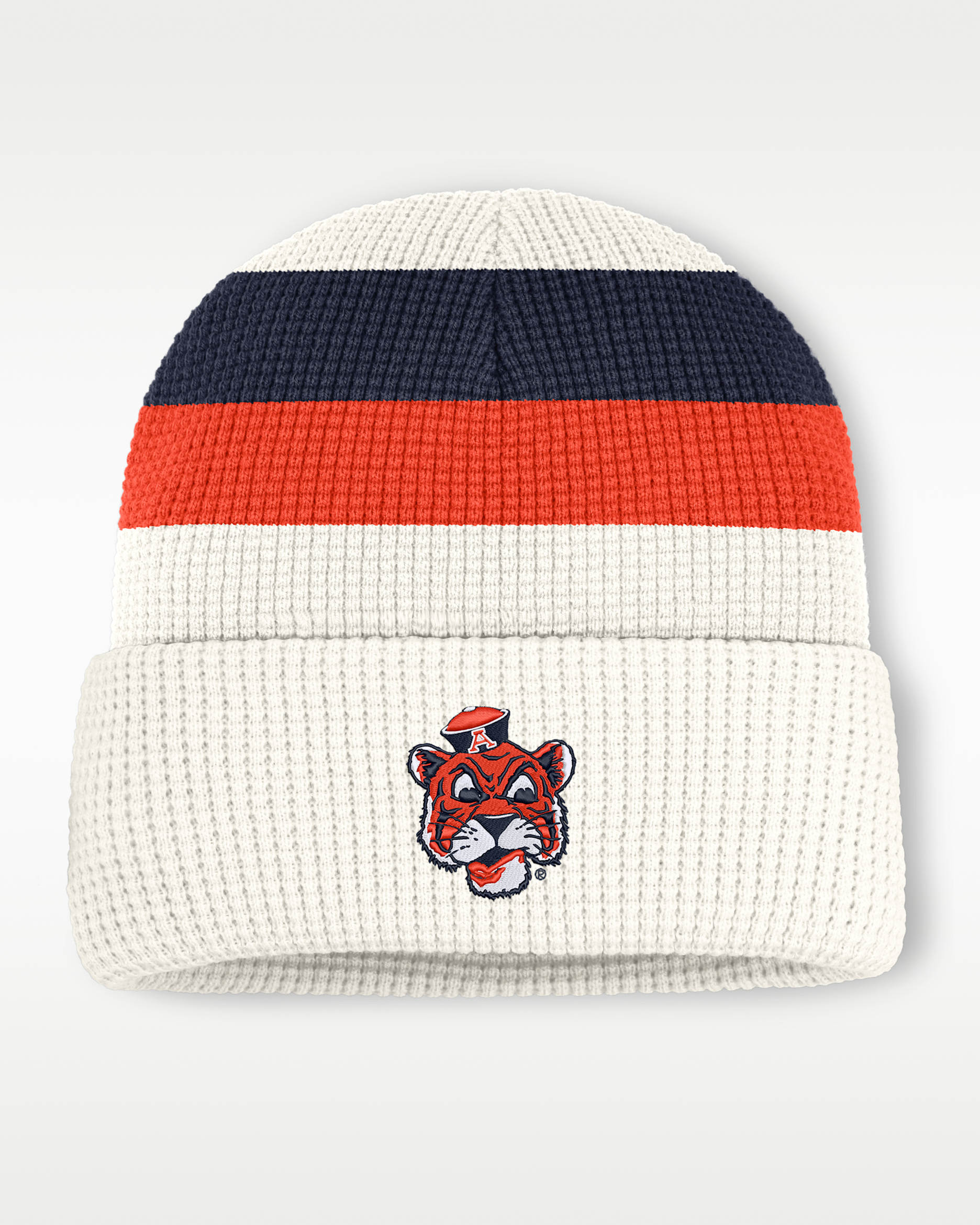 Gorro con dobladillo universitario Nike para hombre Auburn - Blanco