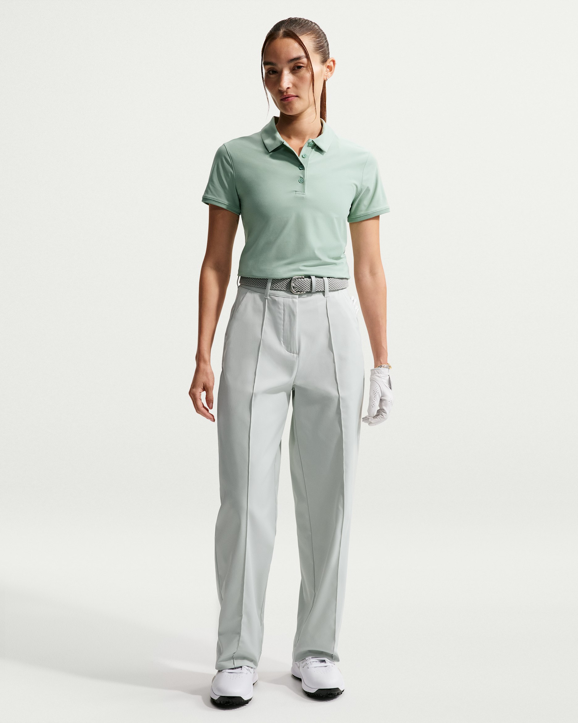 Nike Golf Club Women's Dri-FIT Golf Pants - Light Silver/Black