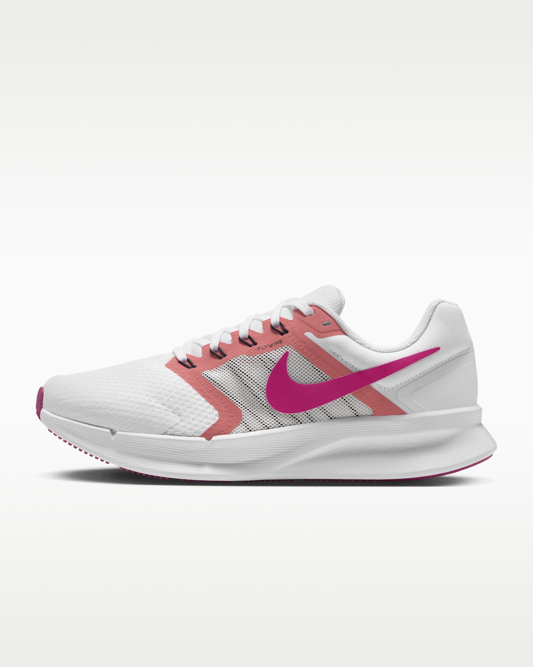 Nike Run Swift 3 Women's Road Running Shoes - White/Crimson Bliss/Gridiron/Hyper Pink