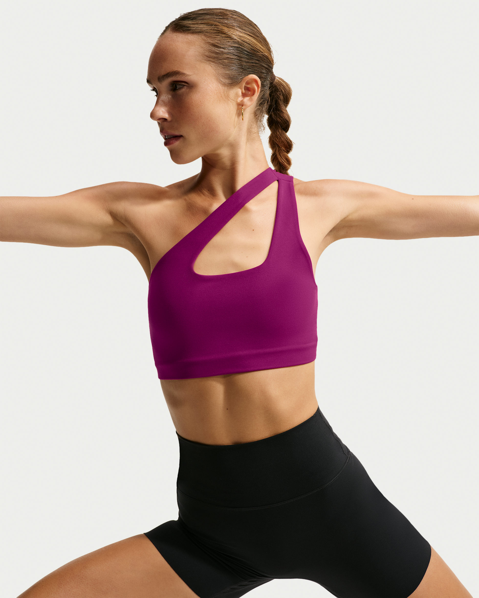 Nike Zenvy Women's Light-Support Sports Bra - True Berry/White
