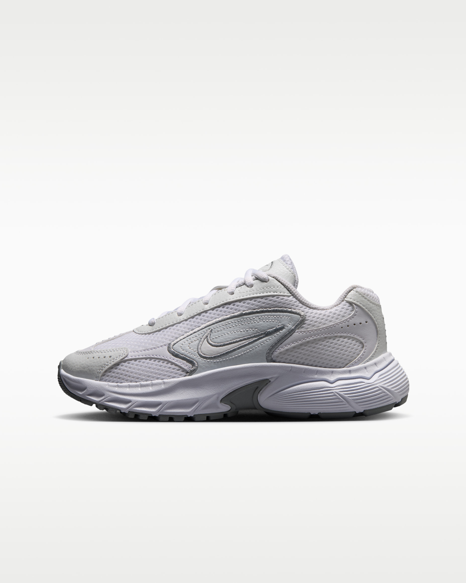 Nike Stratos Shift 2000 Older Kids' Shoes - White/Off-White/Light Smoke Grey/White