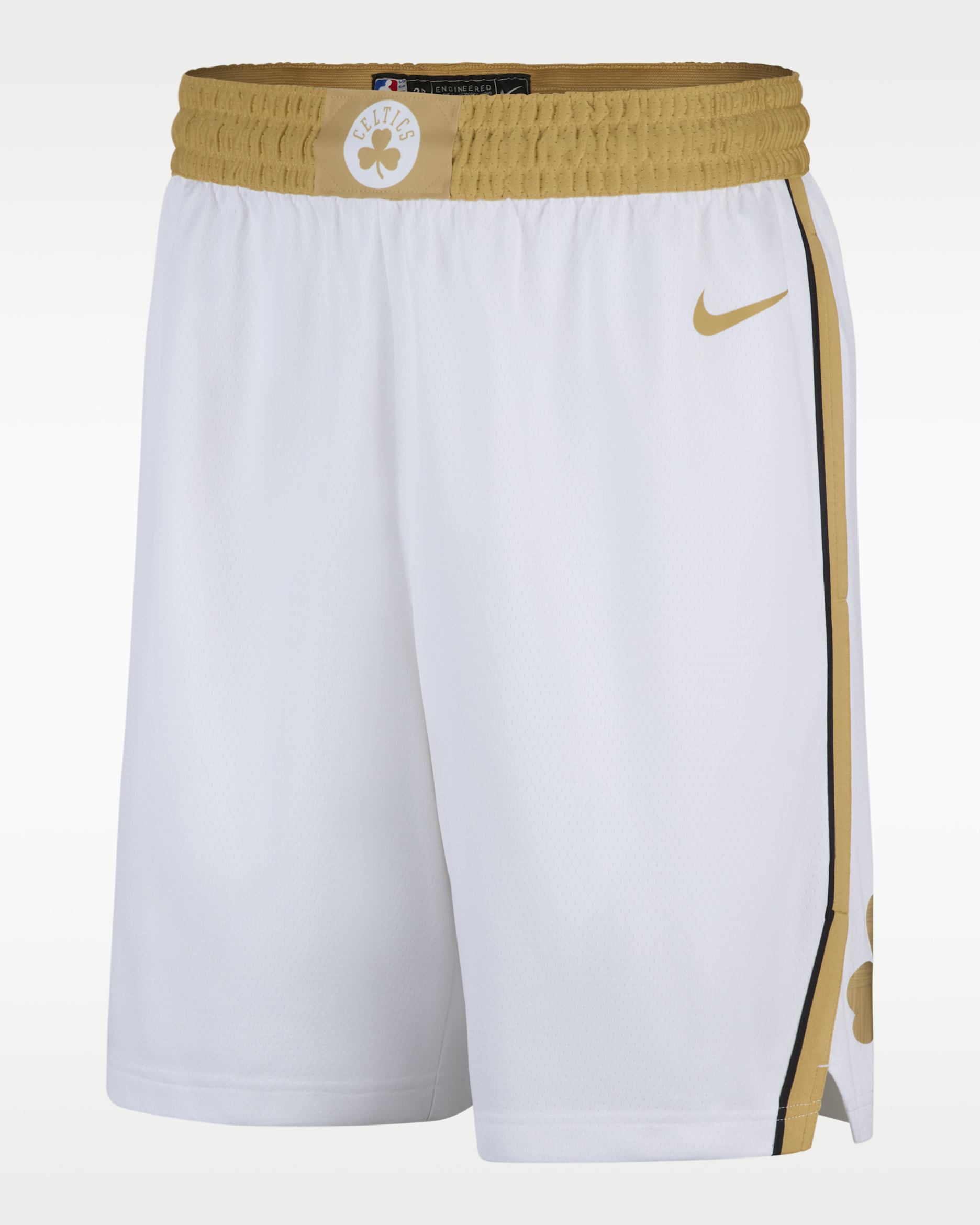 Boston Celtics City Edition Men's Nike Dri-FIT NBA Swingman Shorts - White/Club Gold