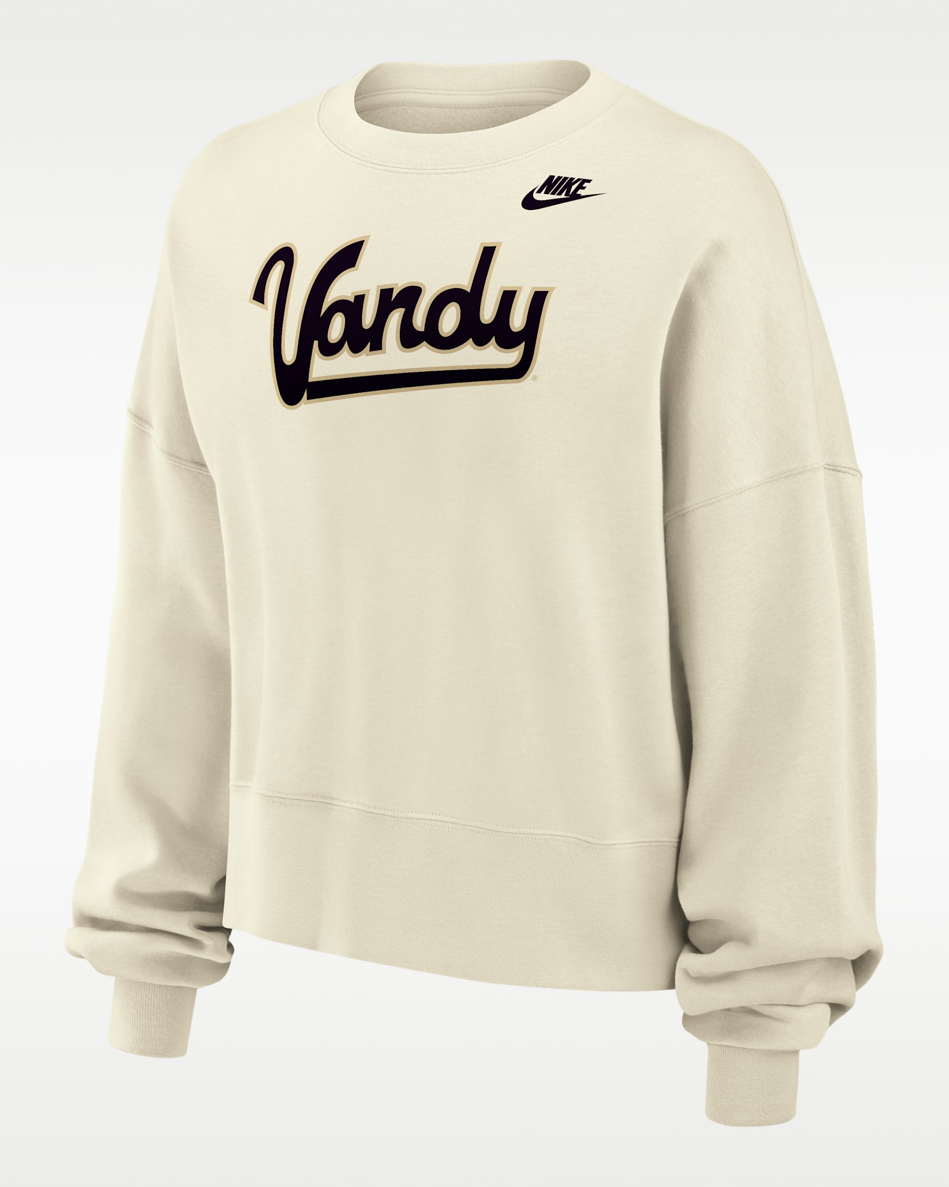 Vanderbilt Commodores Phoenix Fleece Women's Nike Football Crew-Neck Sweatshirt - Sail