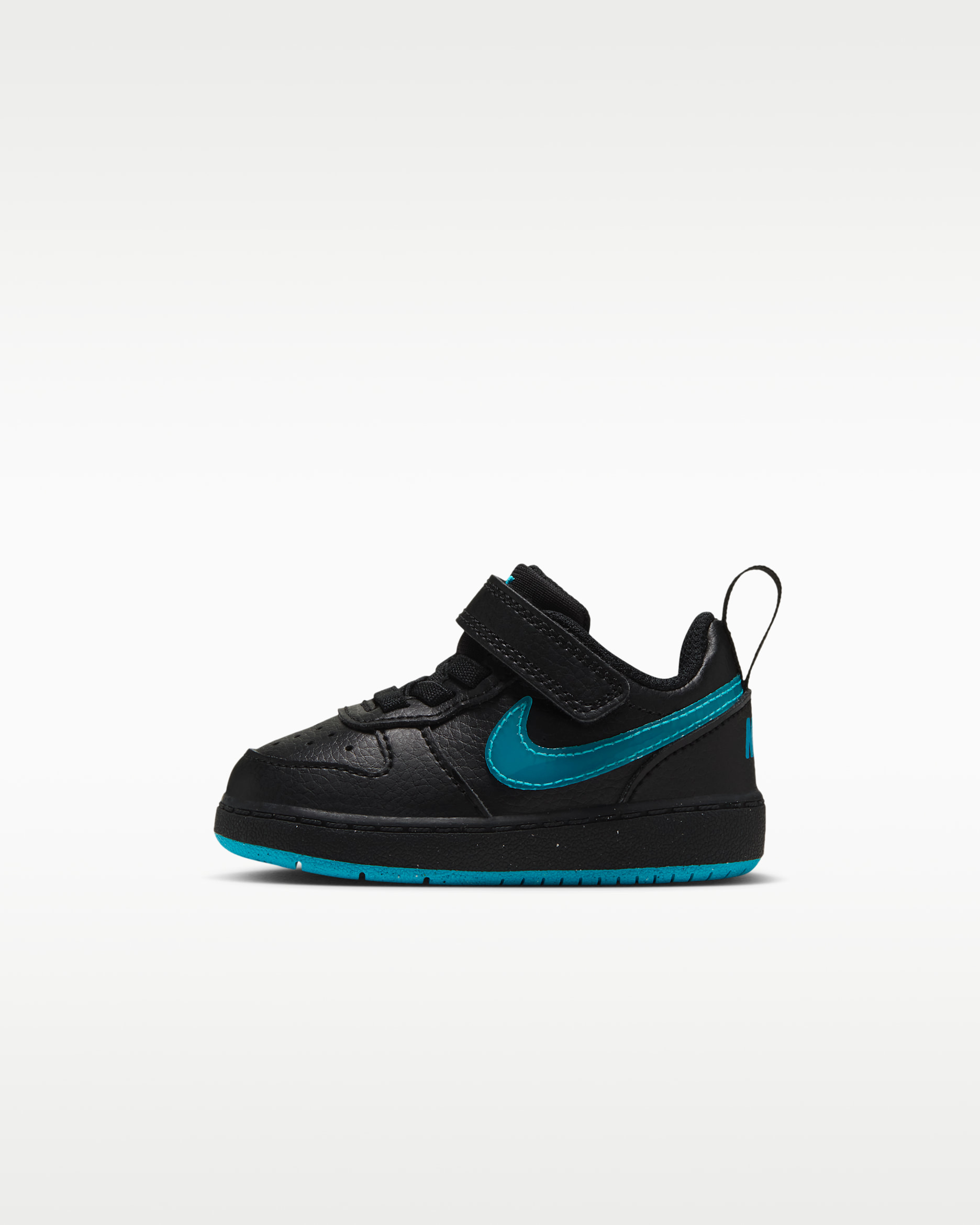 Nike Court Borough Low Baby/Toddler Shoes - Black/Light Current Blue