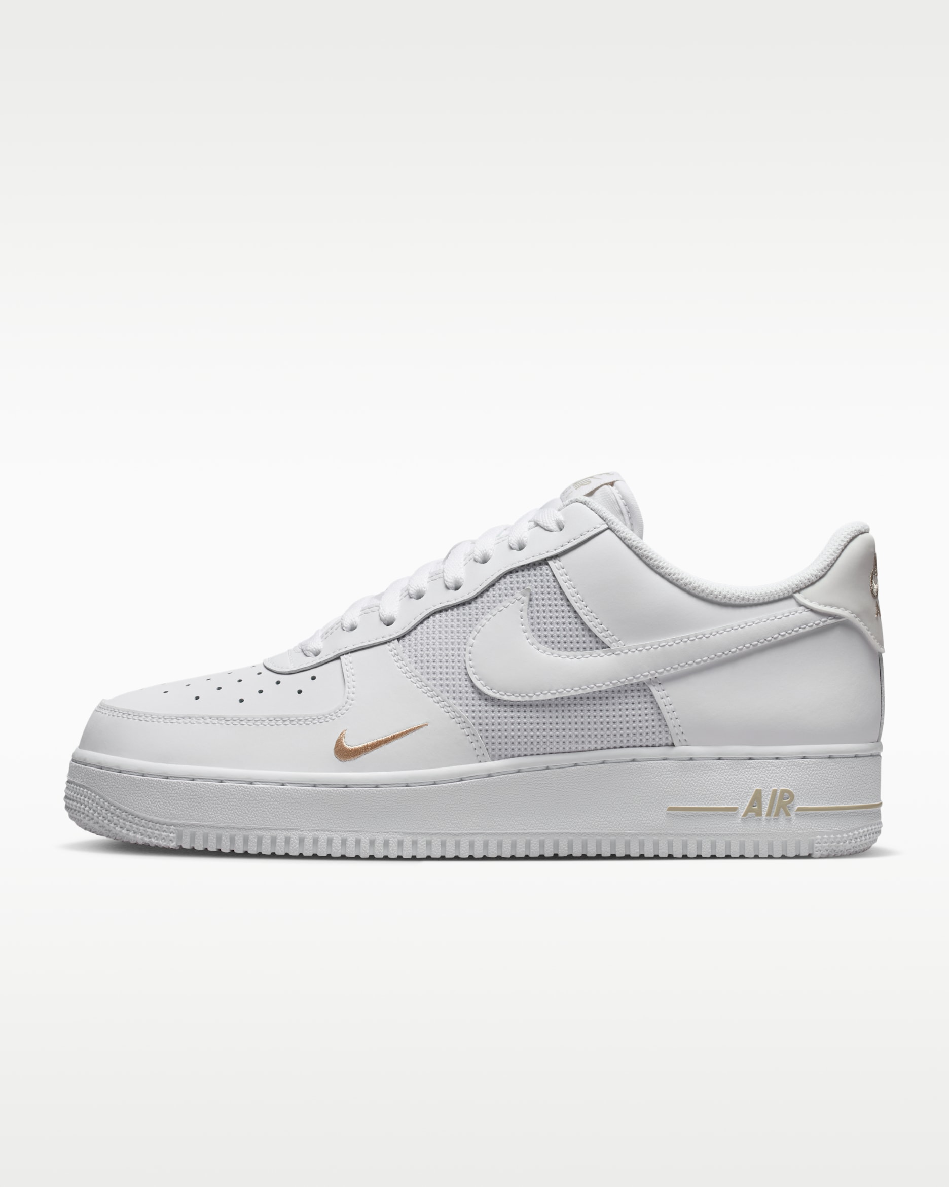 Nike Air Force 1 '07 LV8 Men's Shoes - White/Metallic Silver/Desert Khaki