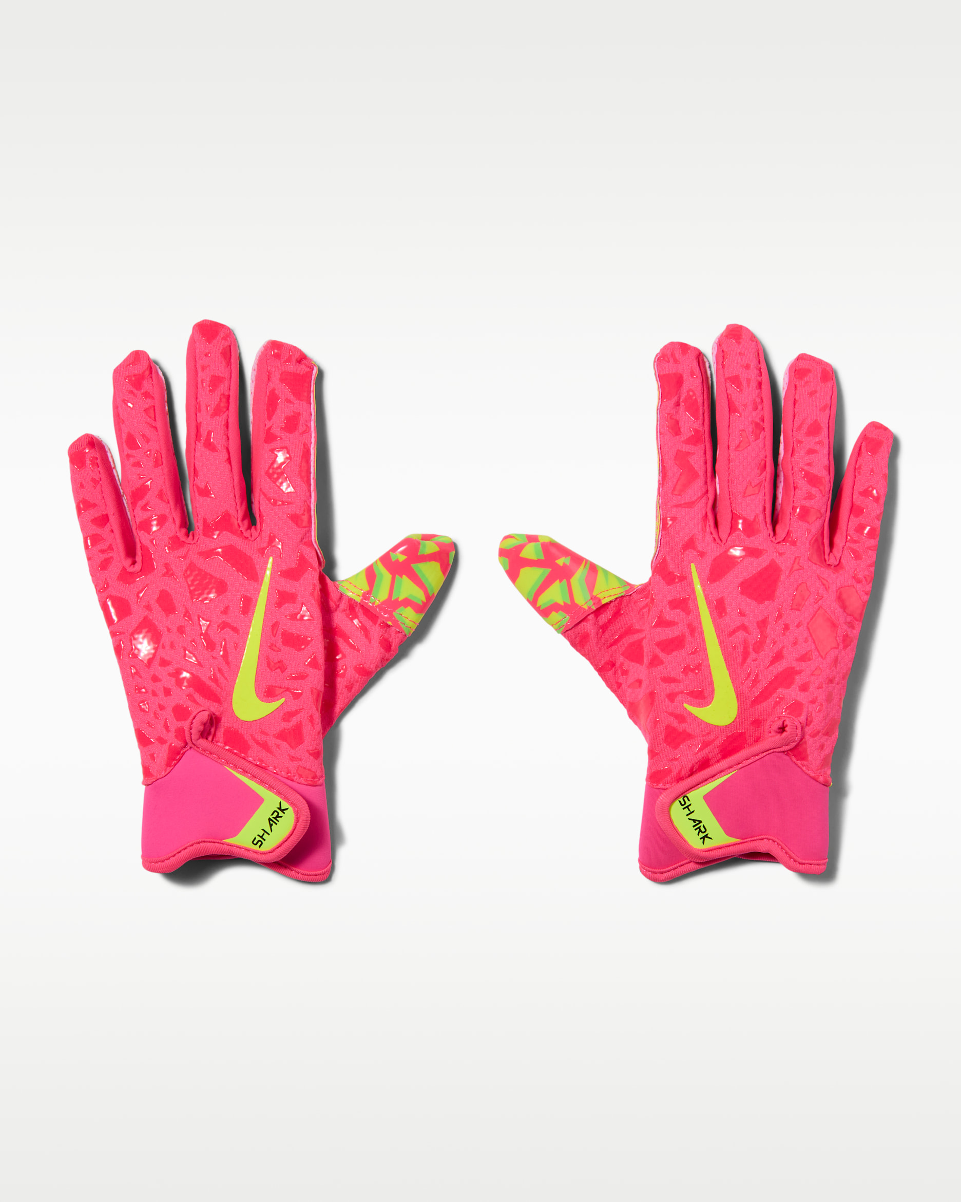 Nike Shark 2.0 Pee Wee Football Gloves - Hyper Pink/Volt