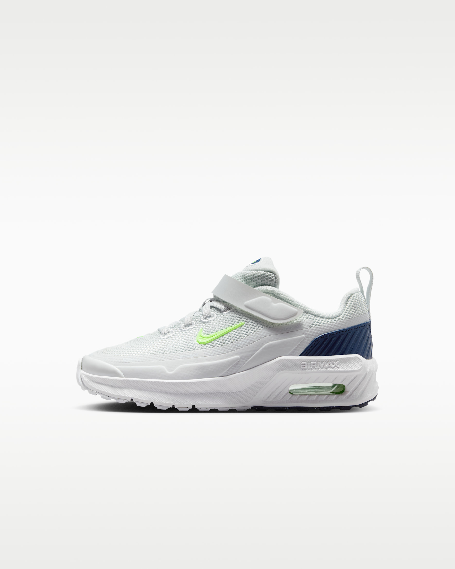 Air Max Bia Younger Kids' Shoes - Off-White/White/Midnight Navy/Lime Glow