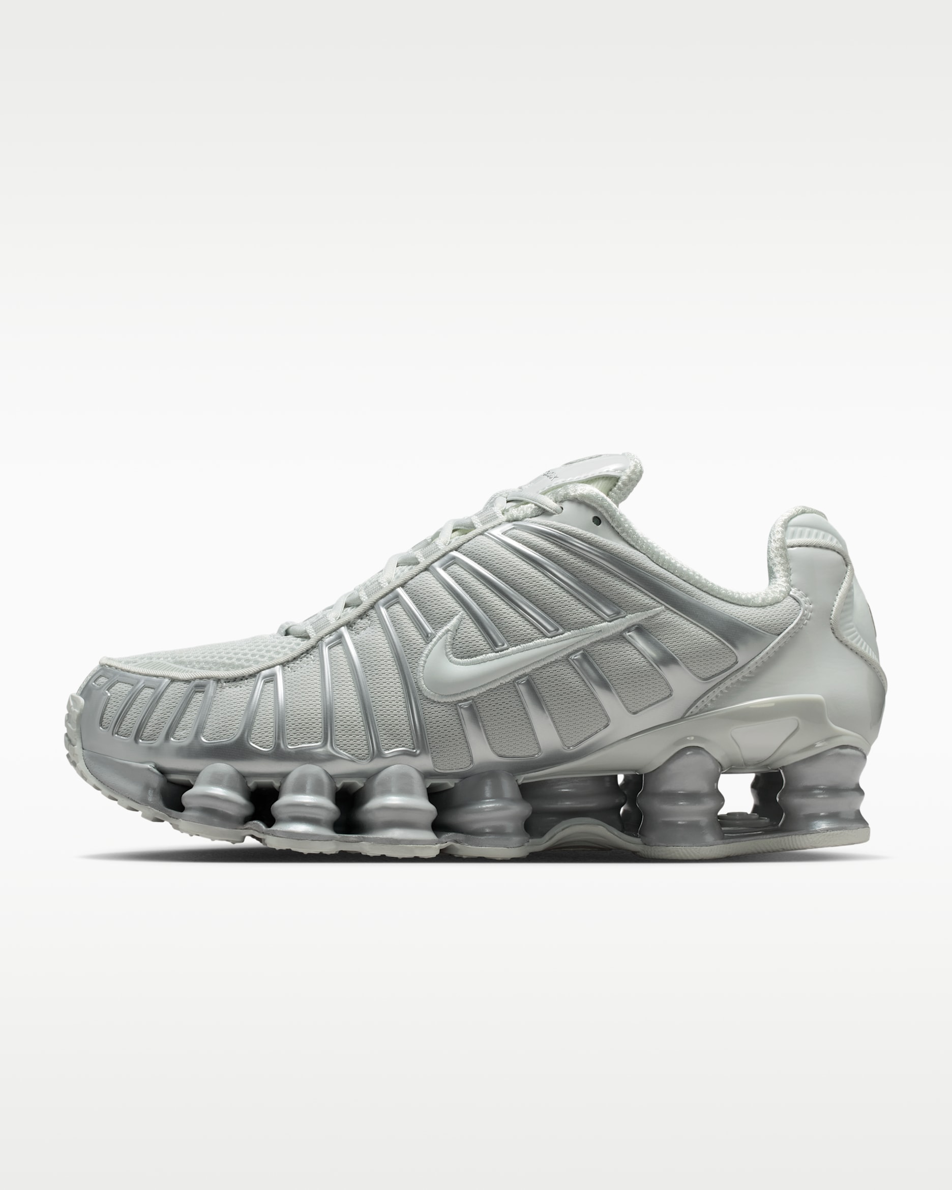 Nike Shox TL Women's Shoes with Reflective Design Accents - Photon Dust/Metallic Silver/Photon Dust