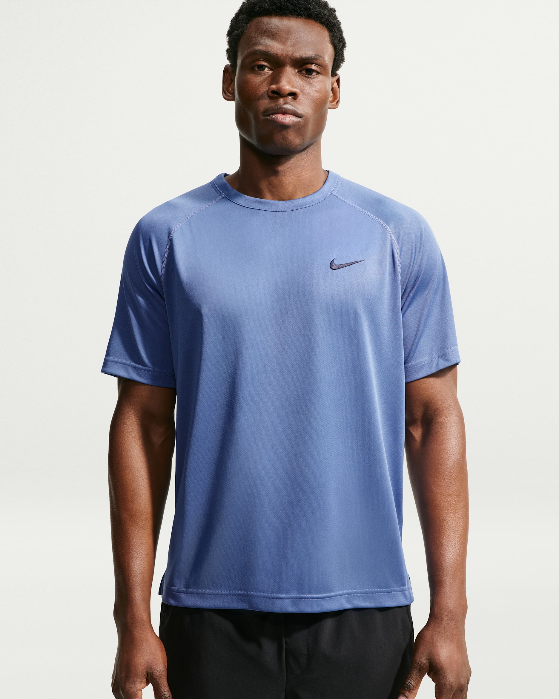 Nike Flex Men's Dri-FIT Short-Sleeve Training Top - Indigo Storm/Black