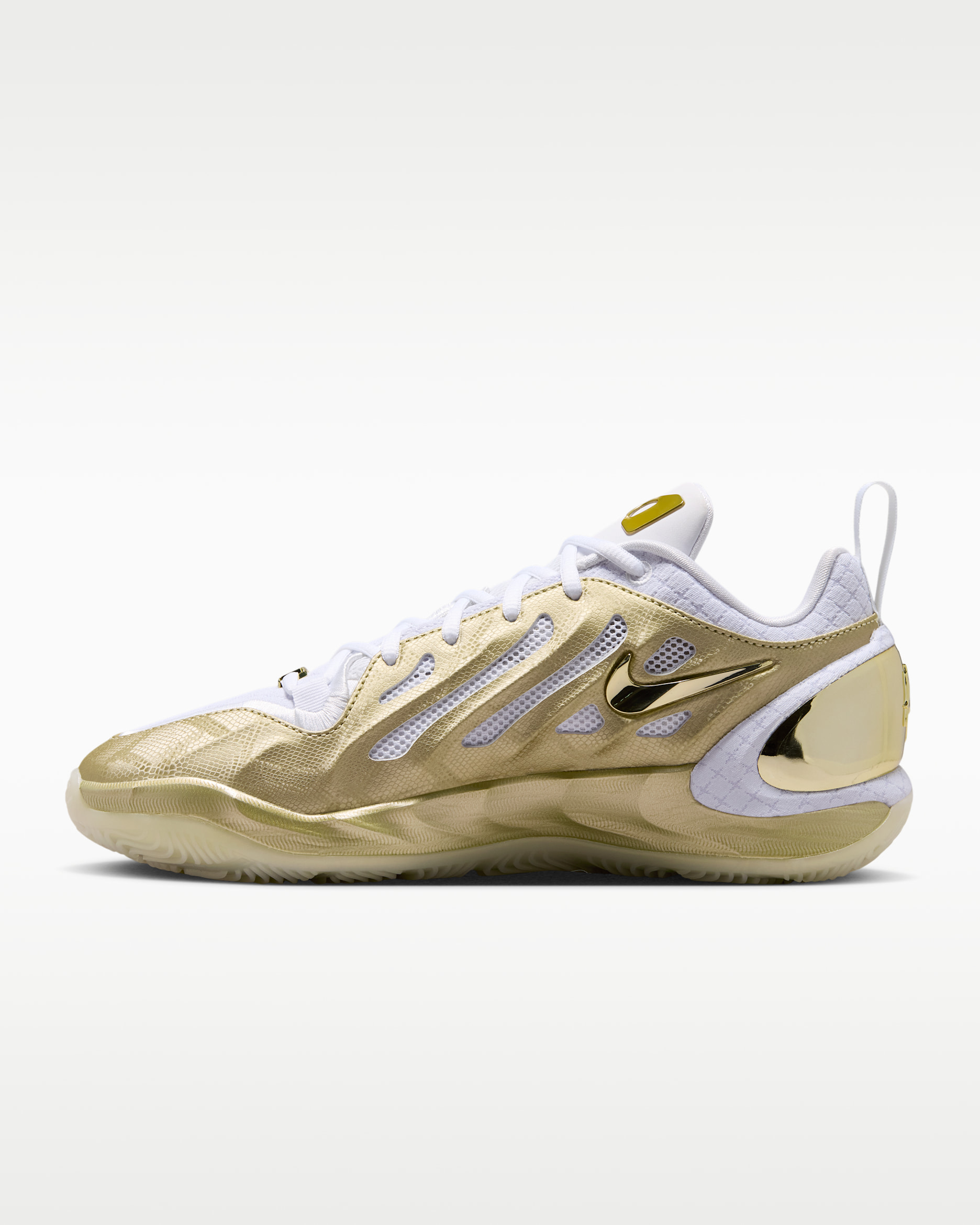 A'Two 'Gold Standard' A'ja Wilson Basketball Shoes - Metallic Gold Star/White/Gold
