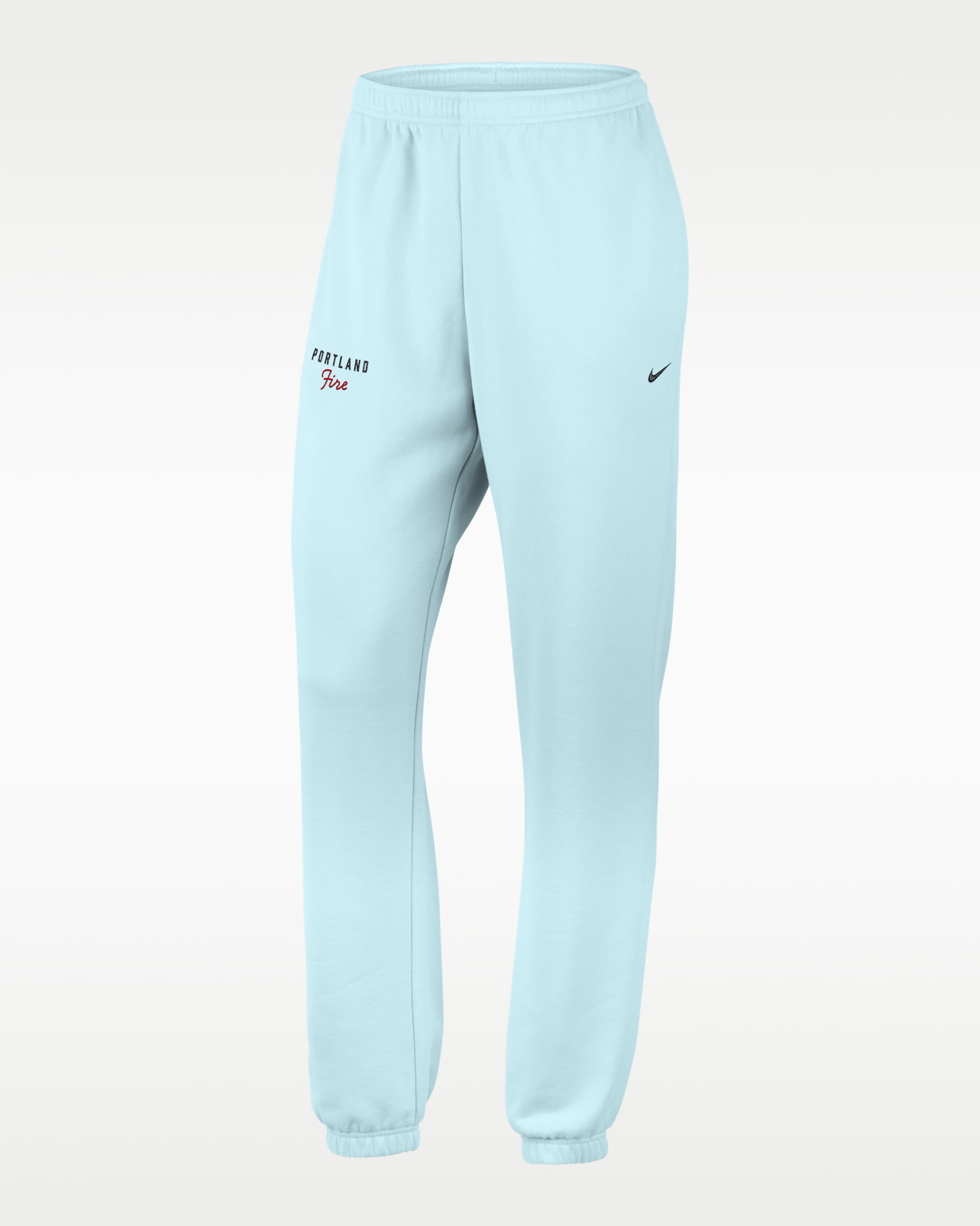 Portland Fire Women's French Terry Standard Cuffed Pants - Glacier Blue/Black/Black