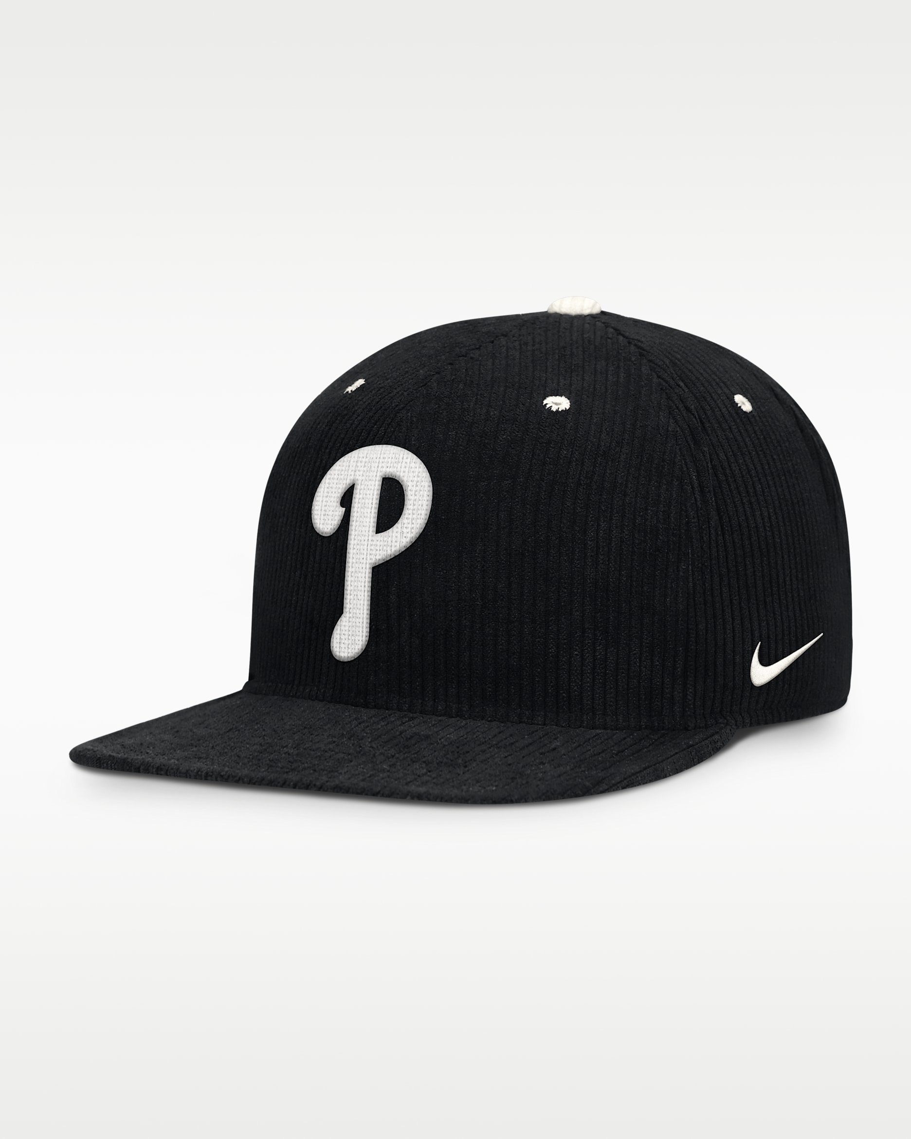 Gorra Nike de la MLB ajustable para hombre Philadelphia Phillies Pro - Negro
