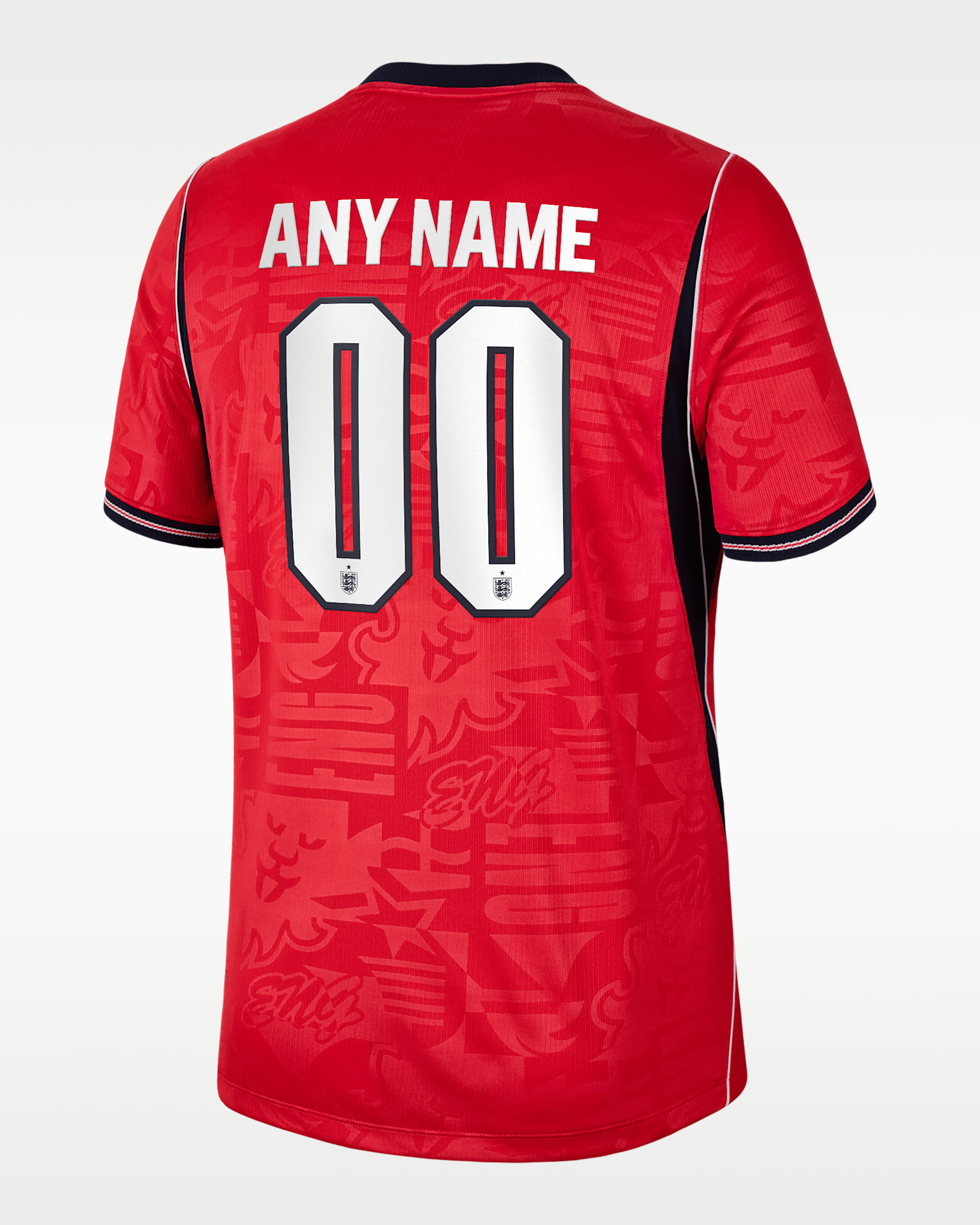 England 2026 Stadium Away Men's Nike Dri-FIT Soccer Replica Custom Jersey By You - Speed Red