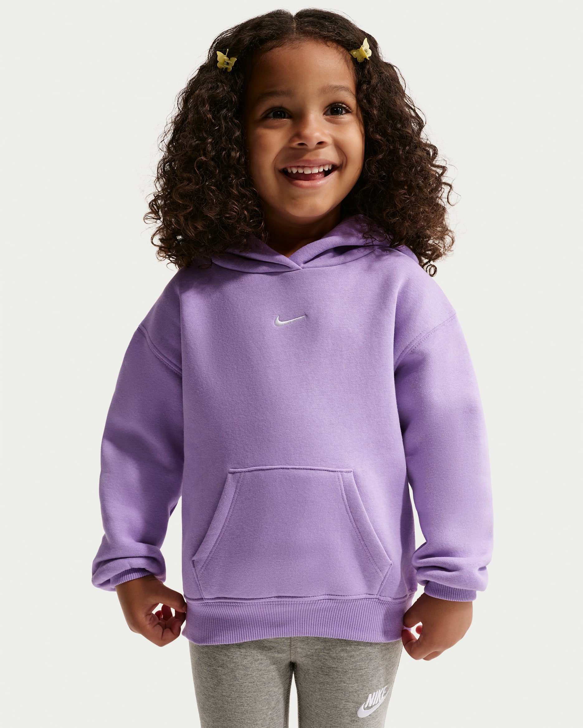 Nike Sportswear Toddler Studio Fleece Pullover Hoodie - Violet Star