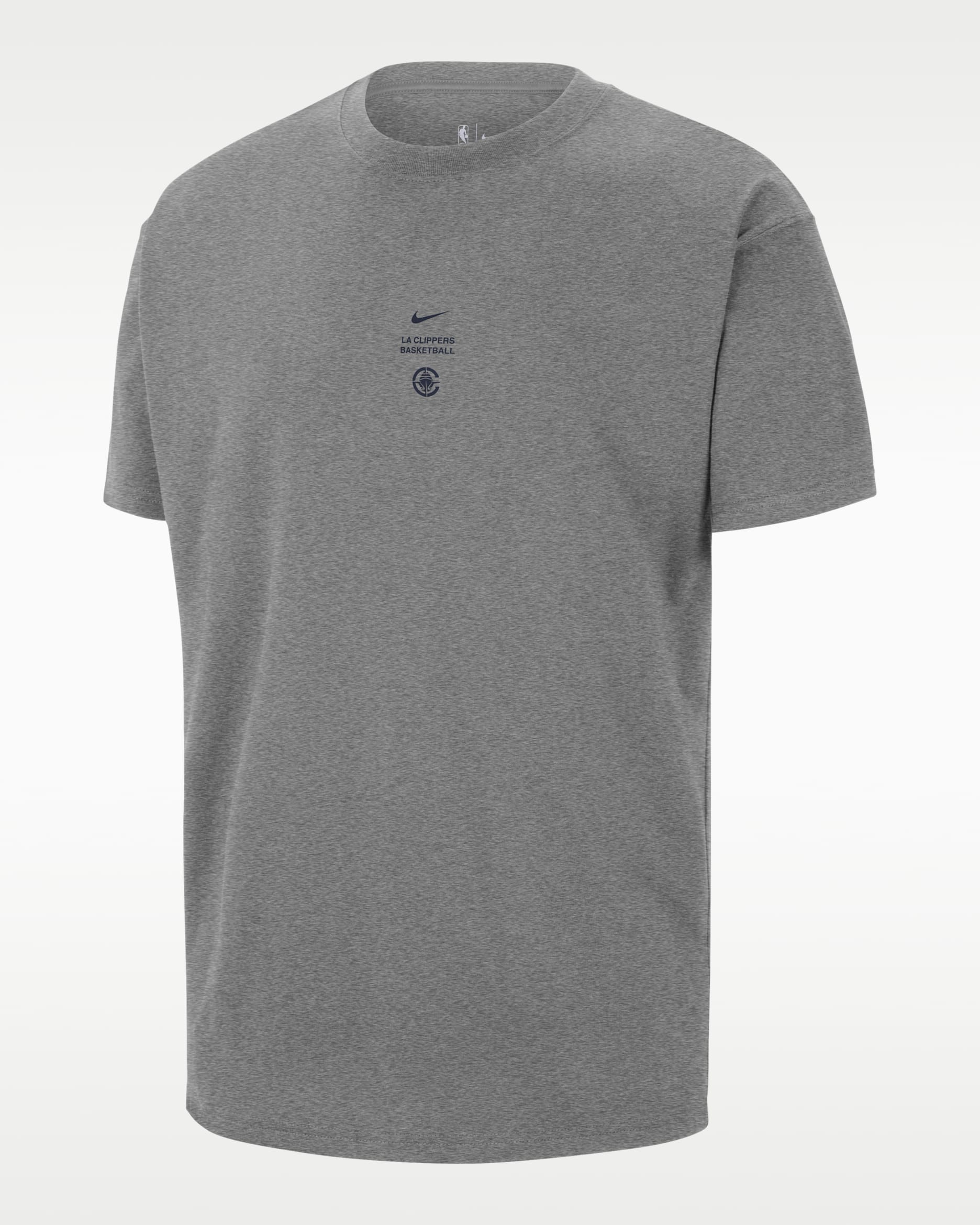 Playera Nike NBA para hombre LA Clippers - Gris oscuro jaspeado