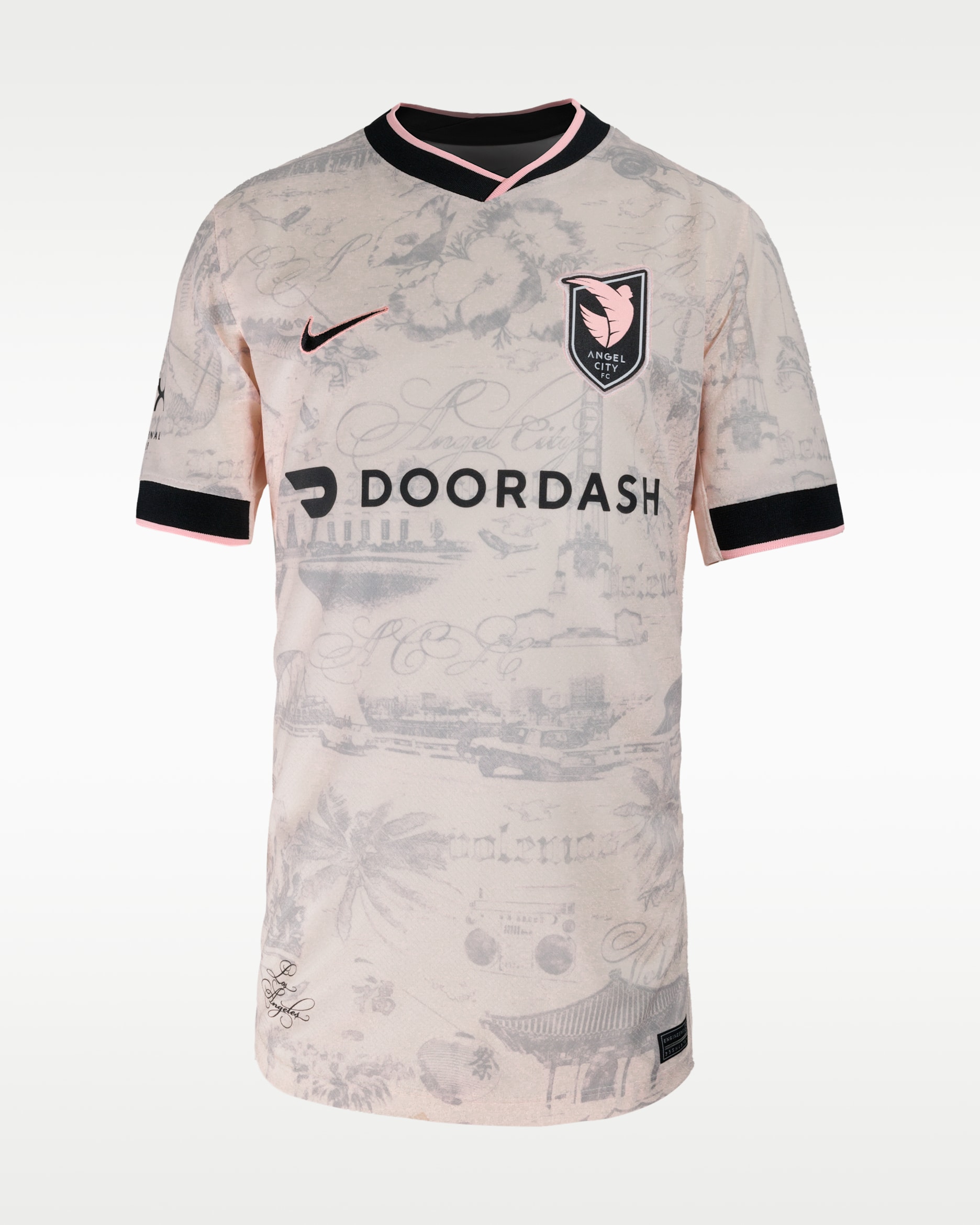 Angel City FC Stadium Edition Big Kids' Nike Dri-FIT Replica Jersey - Tan/Beige