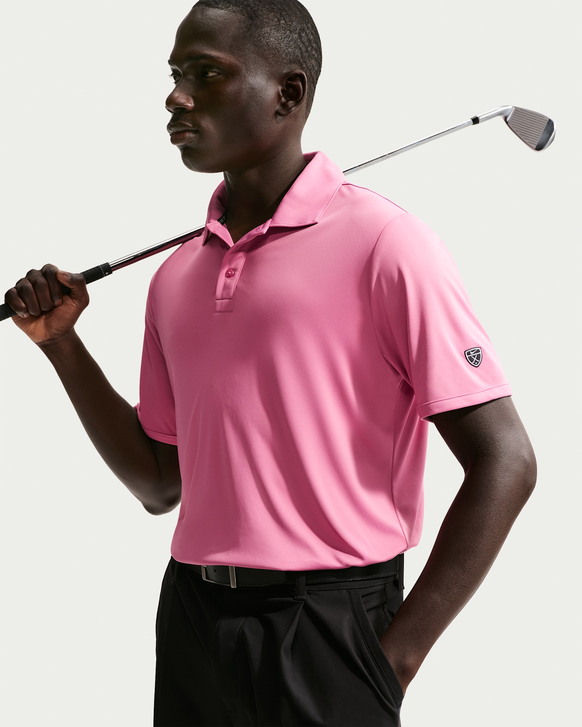 Nike Par Men's Dri-FIT Golf Polo - Peony/Peony