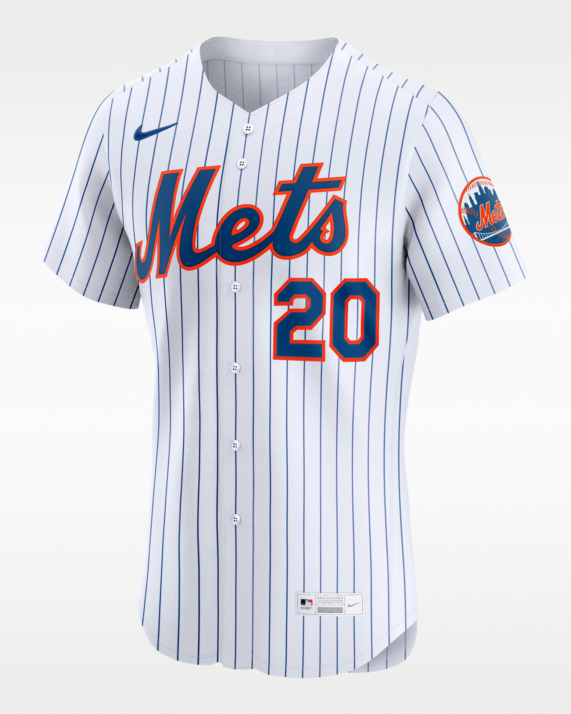 Pete Alonso New York Mets Men's Nike Dri-FIT ADV MLB Elite Jersey - White