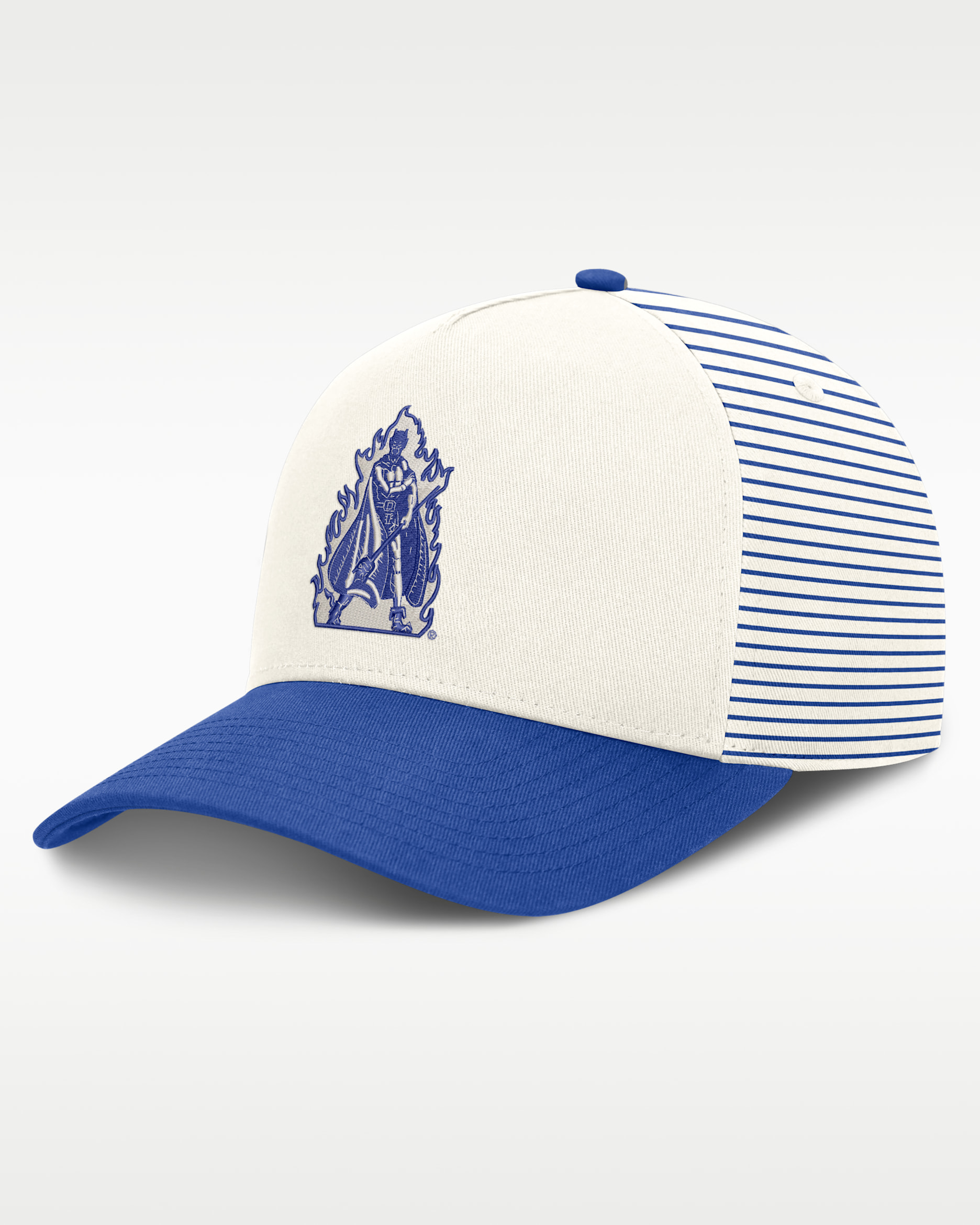 Duke Rise Men's Nike Dri-FIT College A-Frame Adjustable Hat - White