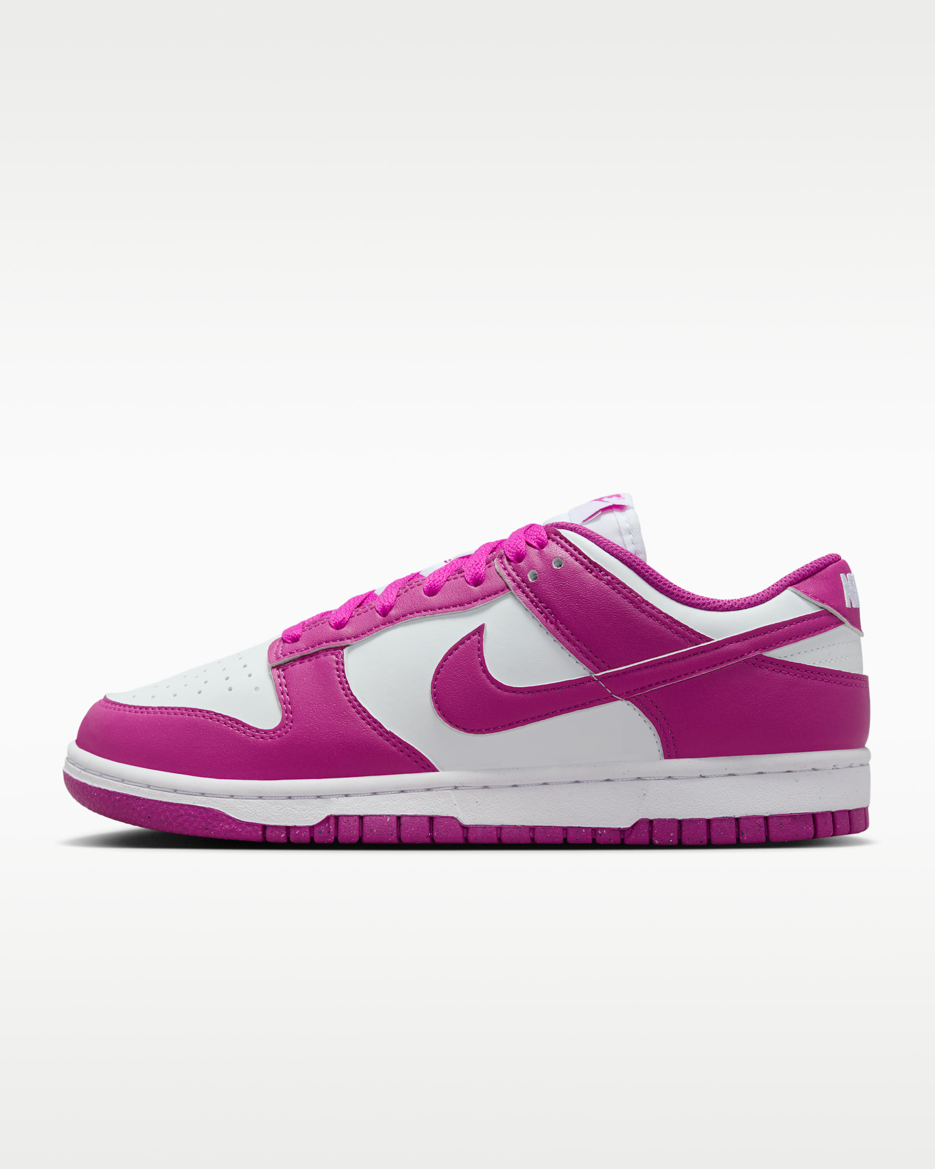 Nike Dunk Low Next Nature Women's Shoes - White/Hot Fuchsia