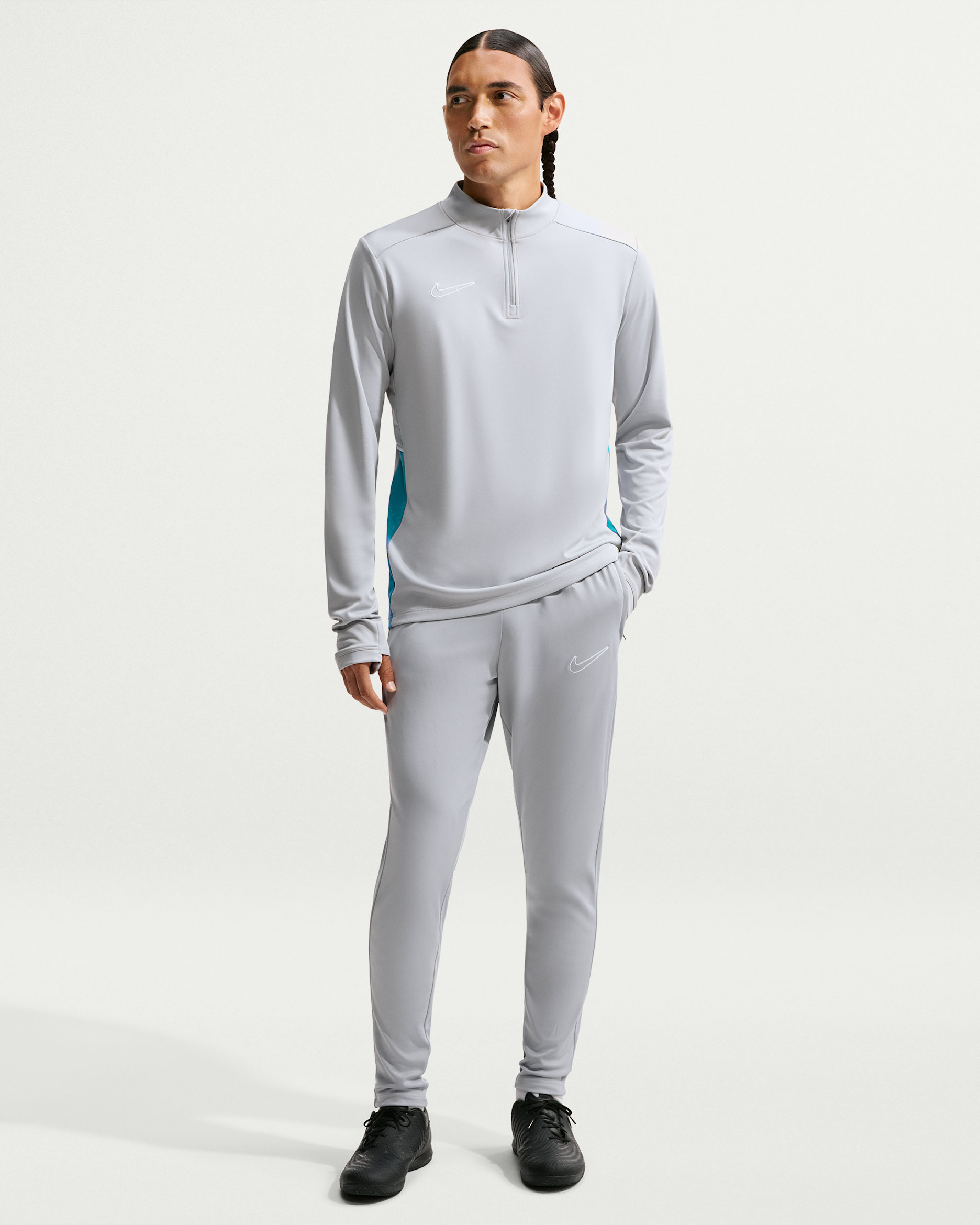 Nike Academy Men's Dri-FIT Soccer Pants - Wolf Grey/Energy/White/White