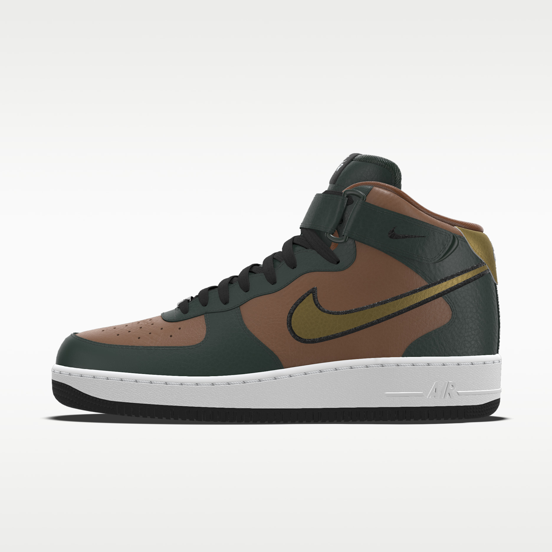 Nike Air Force 1 Mid By You Custom Men's Shoes - Multi-Colour/Multi-Colour/Multi-Colour