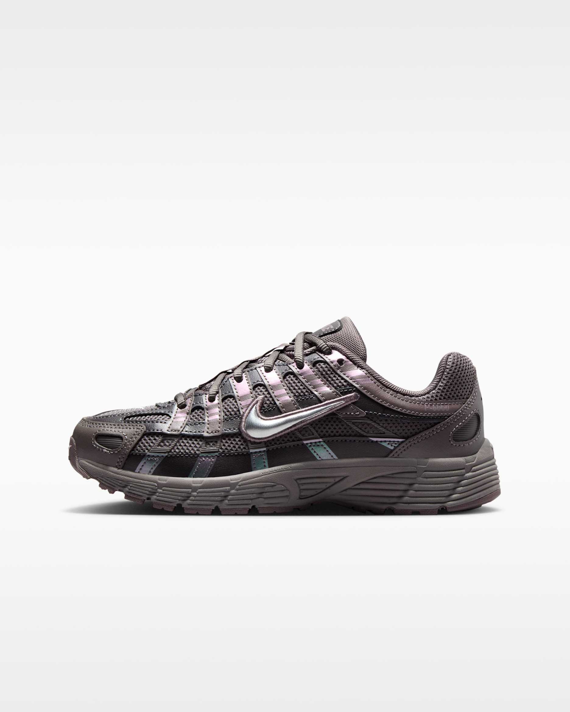 Nike P-6000 Older Kids' Shoes - Cave Stone/Medium Ash/Flat Pewter/Metallic Silver
