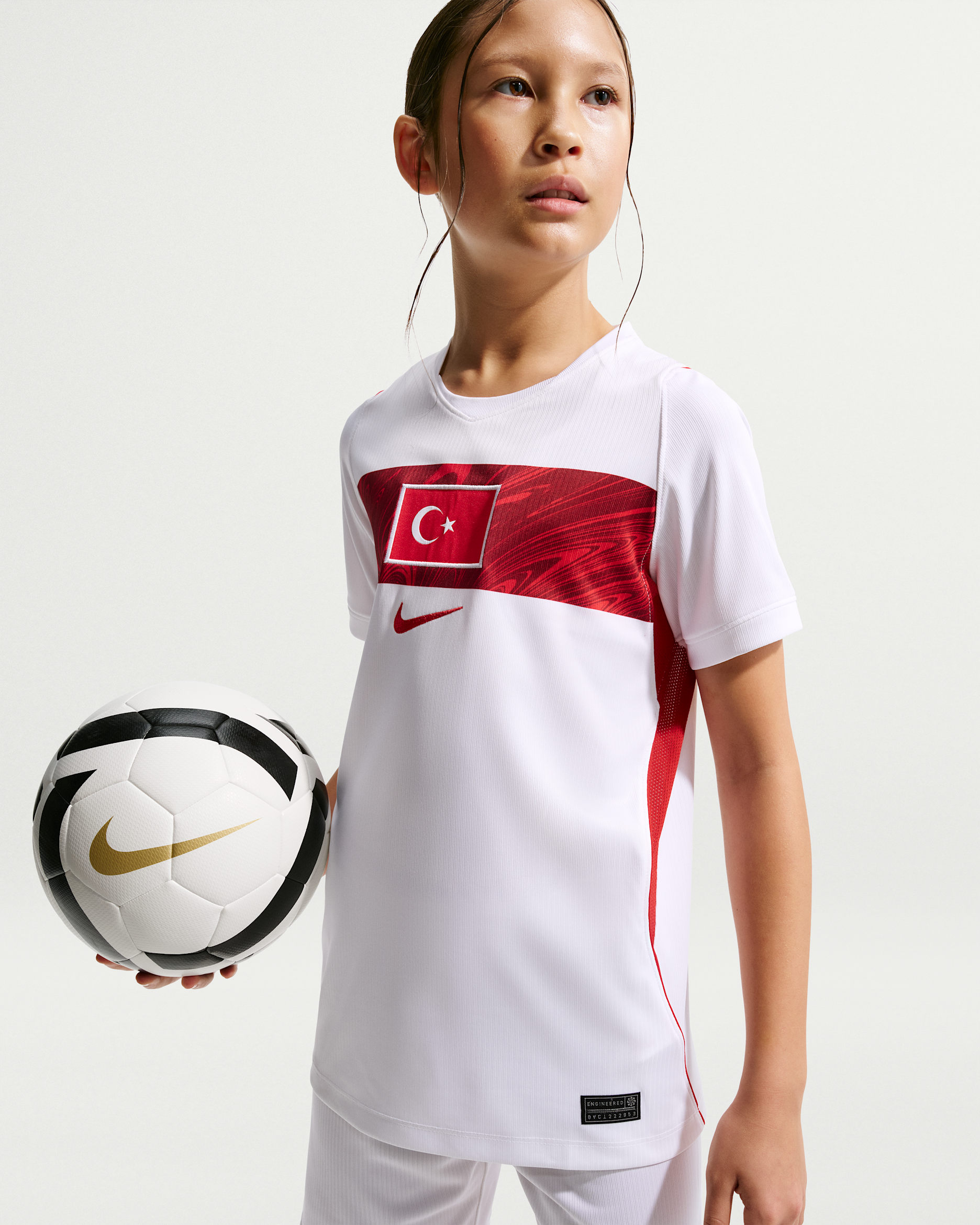 Turkey 2026 Men's Nike Dri-FIT Football Replica Shirt - White/Sport Red/Sport Red