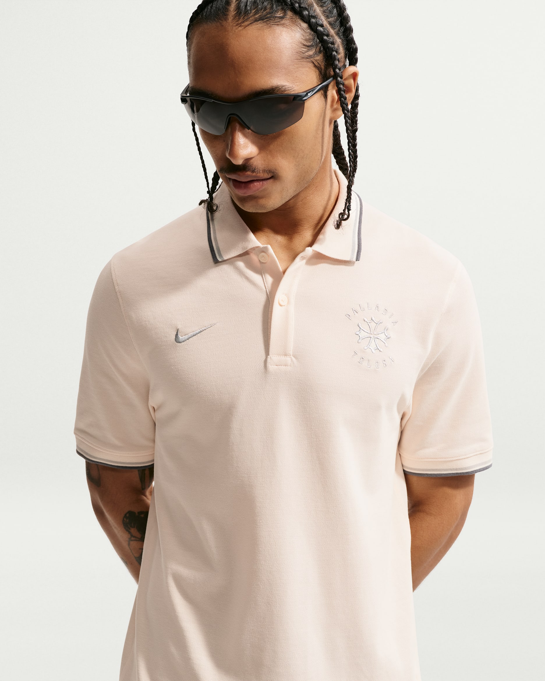 Unisex piké polo tričko Nike Capitolium Stade Toulousain X Toulouse FC - Natural/Pewter Grey