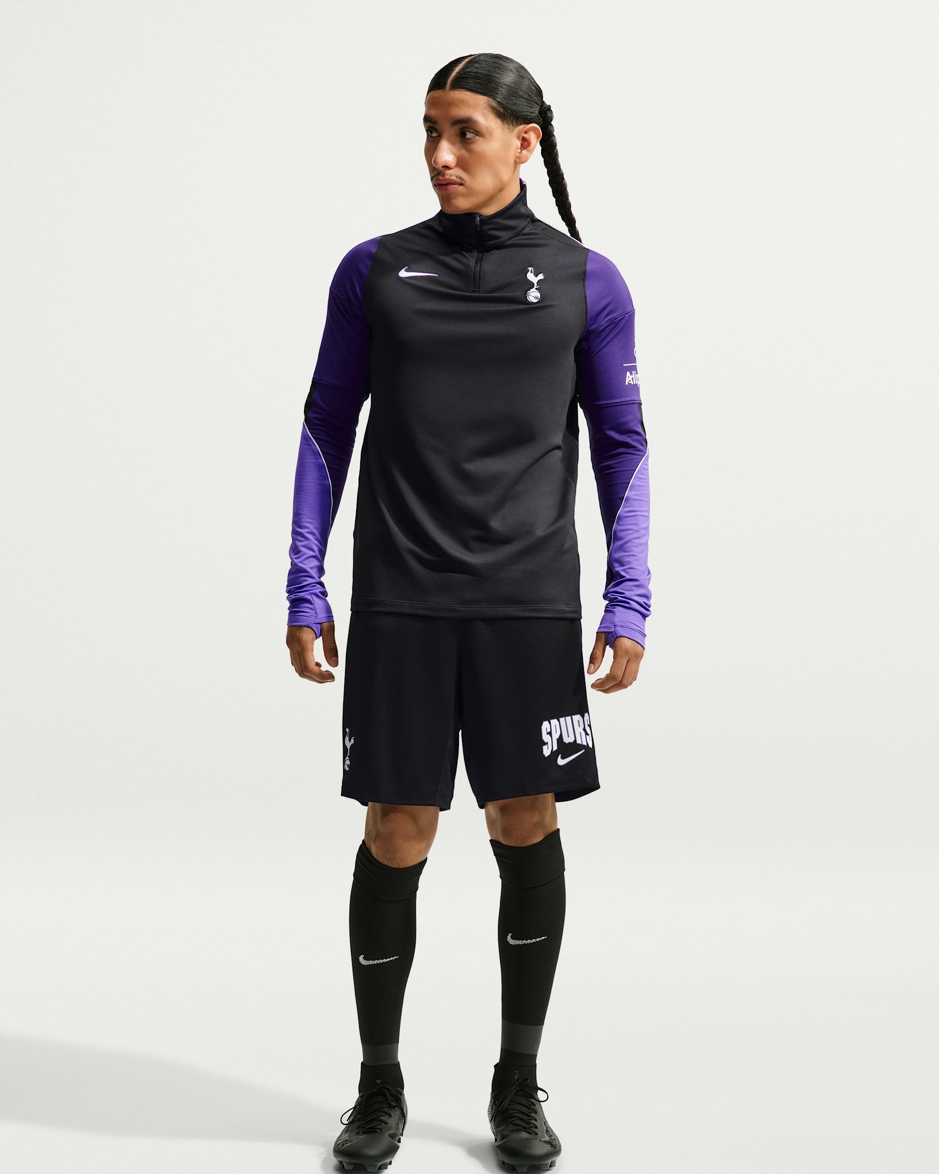 Tottenham Hotspur Strike Third Men's Nike Dri-FIT Football Knit Shorts - Black/Black/White