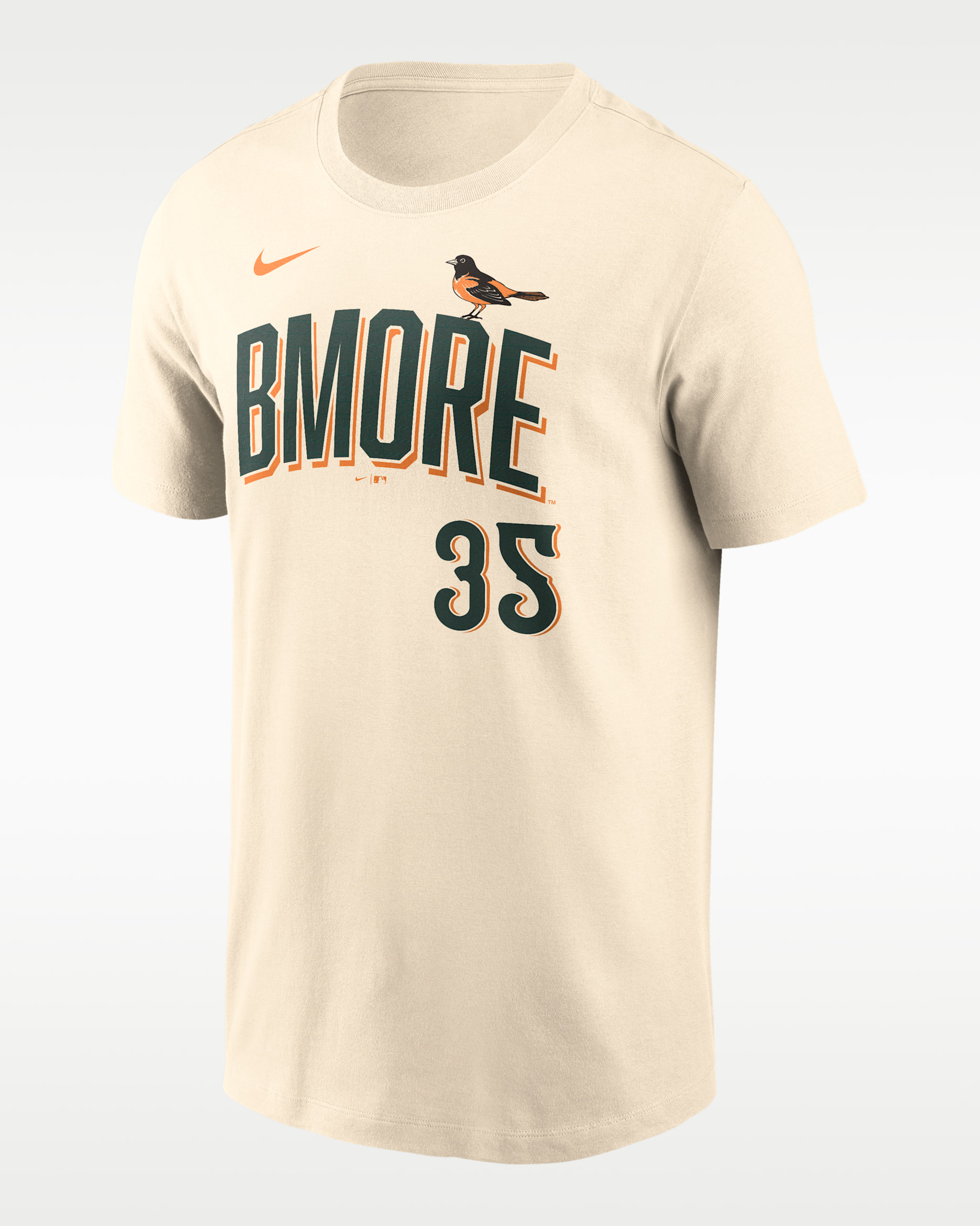 Adley Rutschman Baltimore Orioles City Connect Men's Nike MLB T-Shirt - Natural