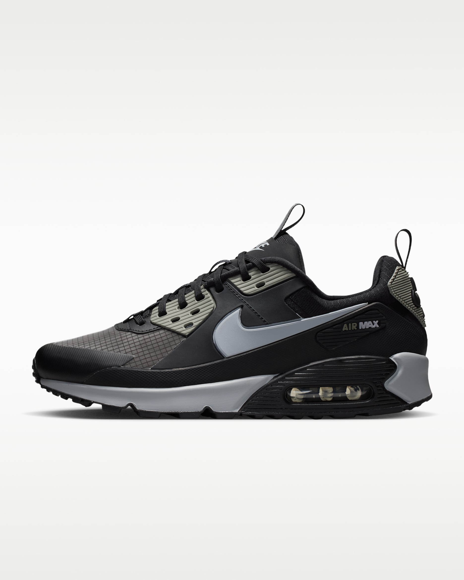 Chaussure Nike Air Max 90 Drift pour homme - Noir/Dark Stucco/Reflect Silver/Wolf Grey