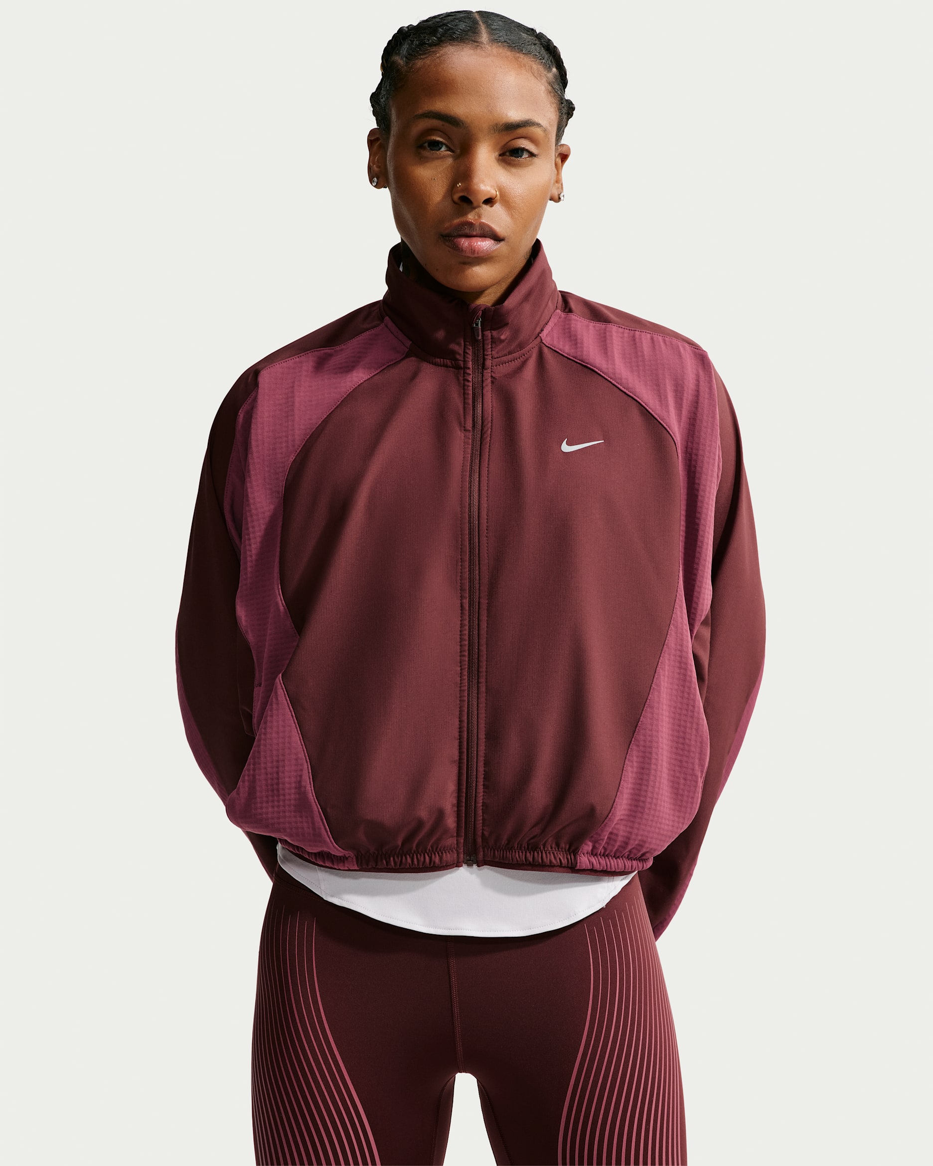 Nike Swift Therma-FIT Laufjacke (Damen) - Mystic Dates/Pink Smoke/Pink Smoke